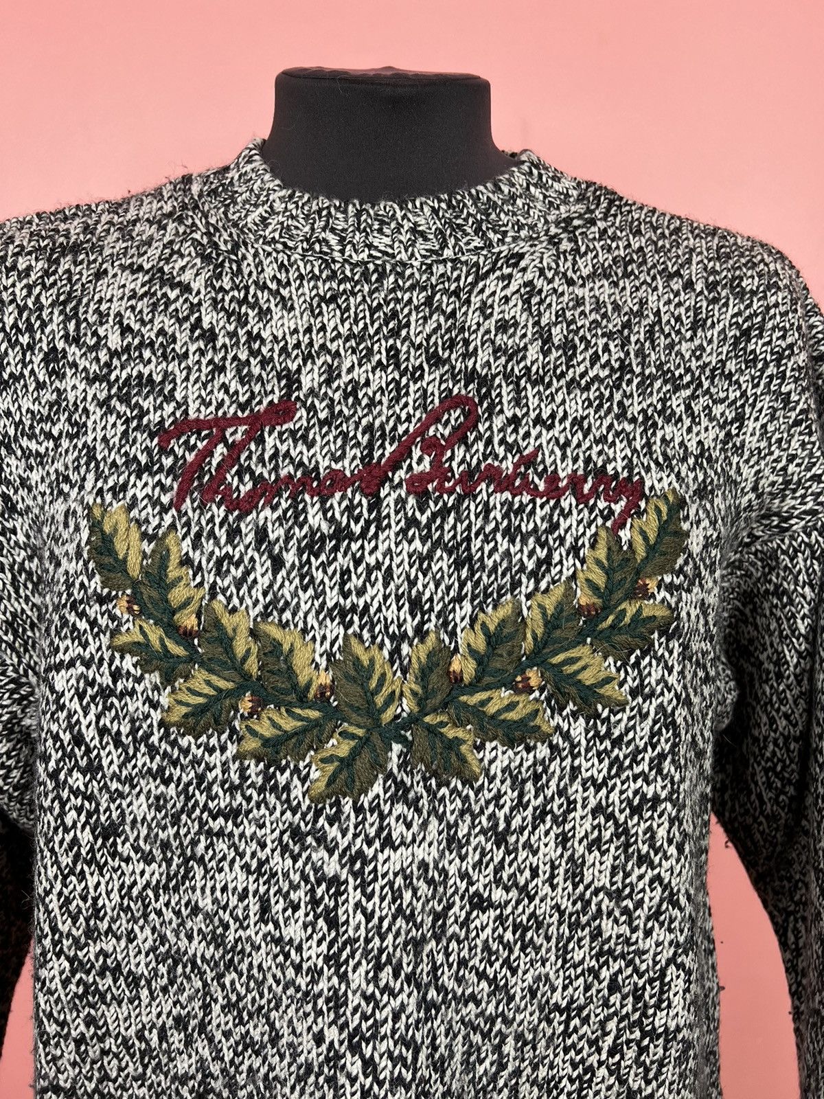 Burberry Thomas Burberry knitwear sweatshirt vintage rare designer Size US L / EU 52-54 / 3 - 3 Thumbnail
