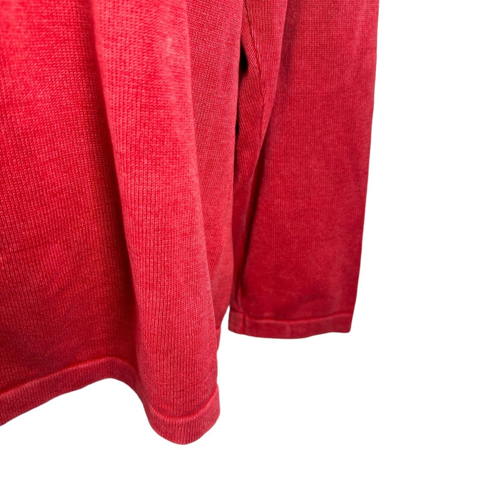 Raffi Raffi Sweater 2XL XXL 56 Red Knitted Cotton Raglan V-Neck Size US XXL / EU 58 / 5 - 5 Thumbnail