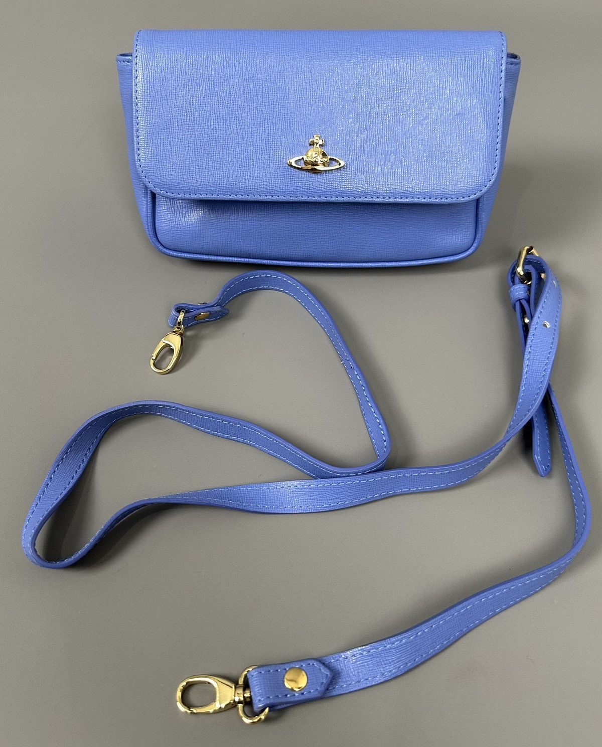 Vivienne Westwood Vivienne Westwood - Saffiano Leather Crossbody Bag Orb Logo Size ONE SIZE - 1 Thumbnail