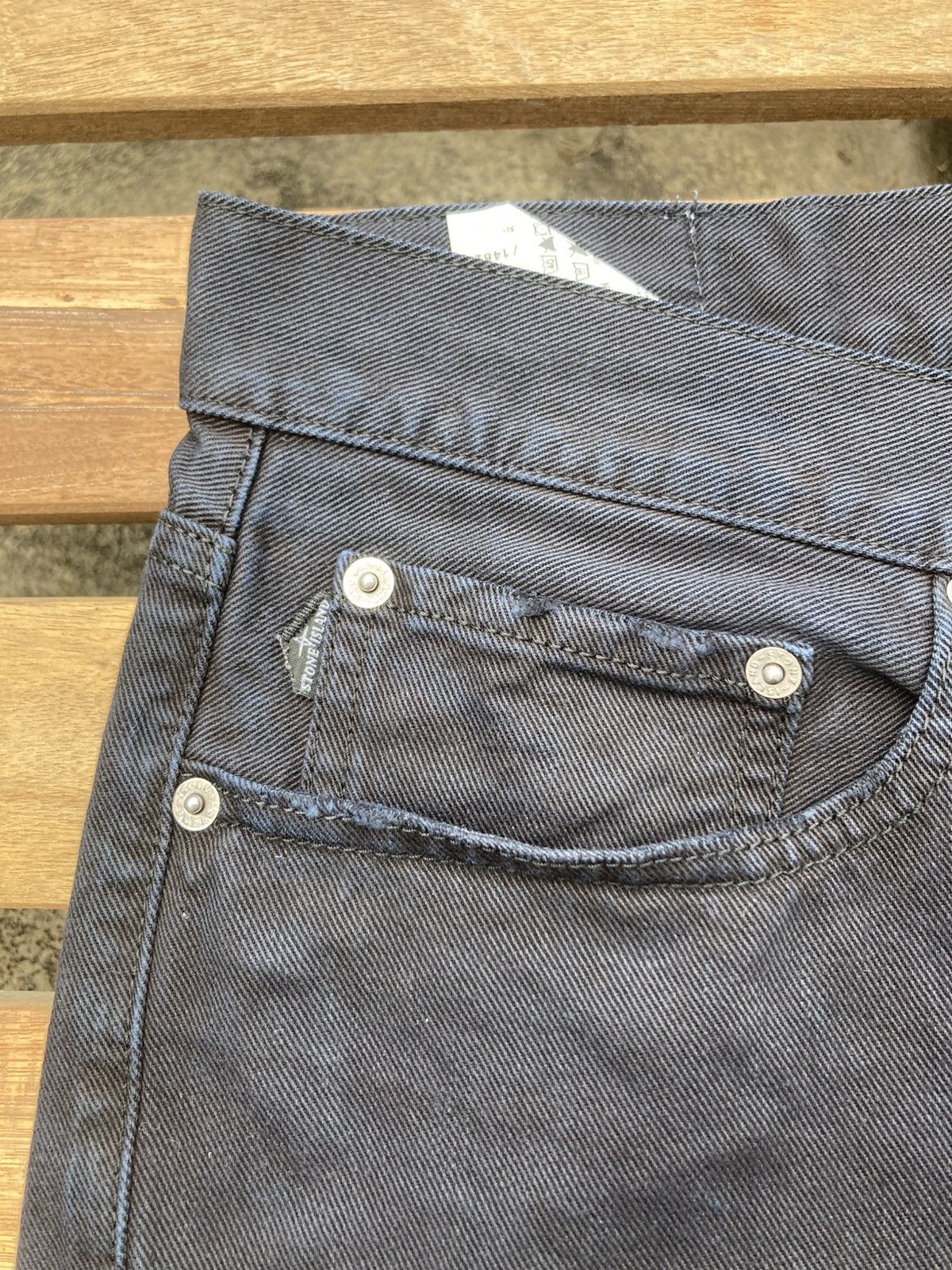 Massimo Osti Archive Stone Island Blue Black Casual Jeans Size US 32 / EU 48 - 13 Thumbnail