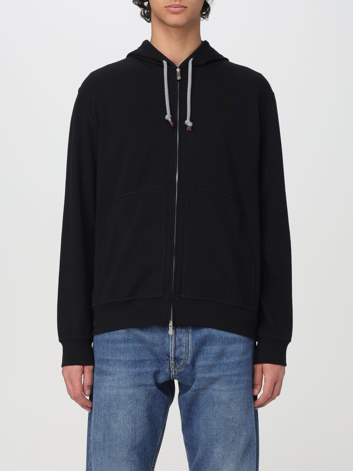 image of Brunello Cucinelli Sweatshirt Men Black (Size 2XL)
