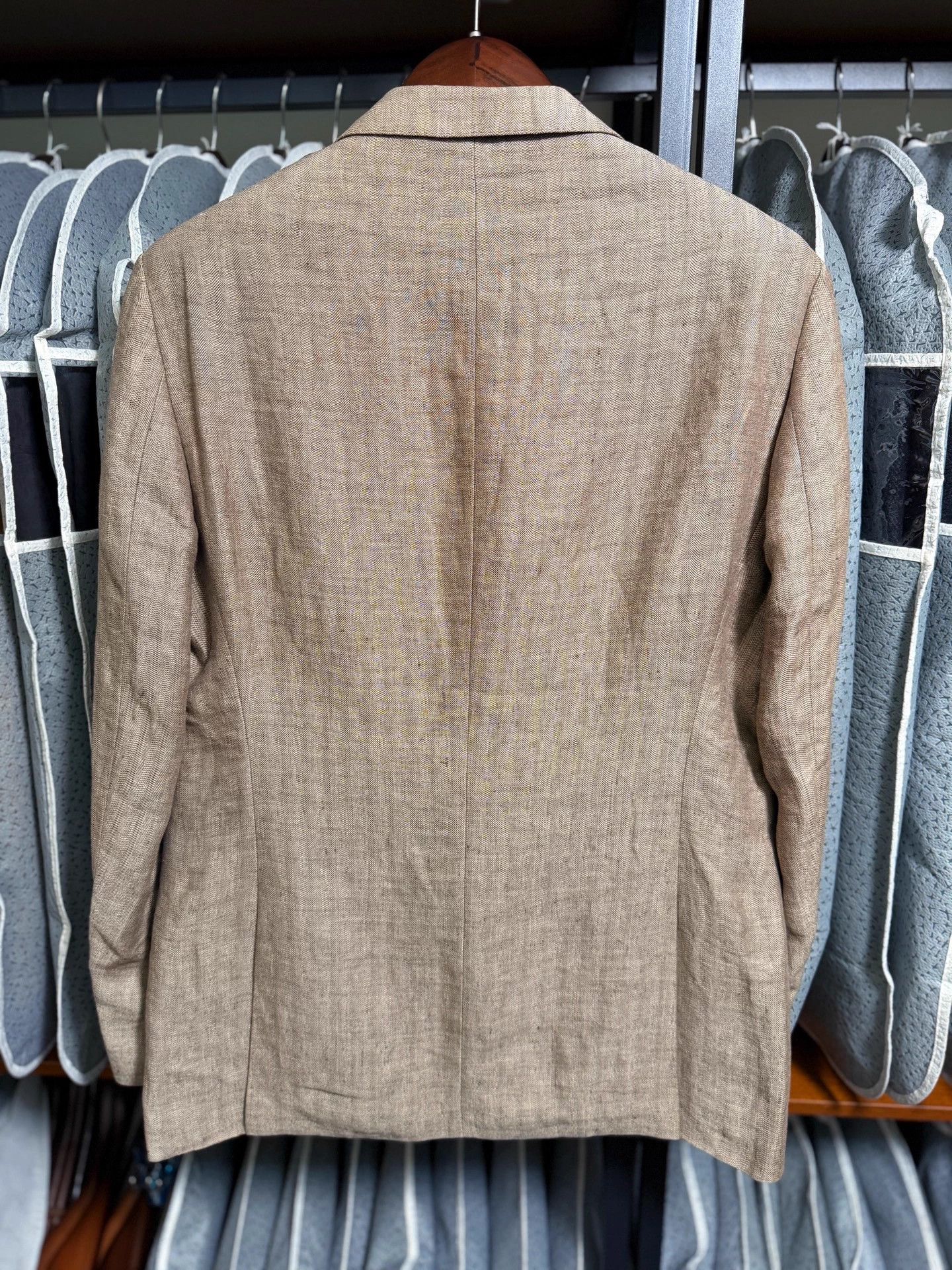 Hugo Boss HugoBoss Black Label Linen Slim Fit Blazer 50 EU New w/ Tags Size 40R - 2 Thumbnail