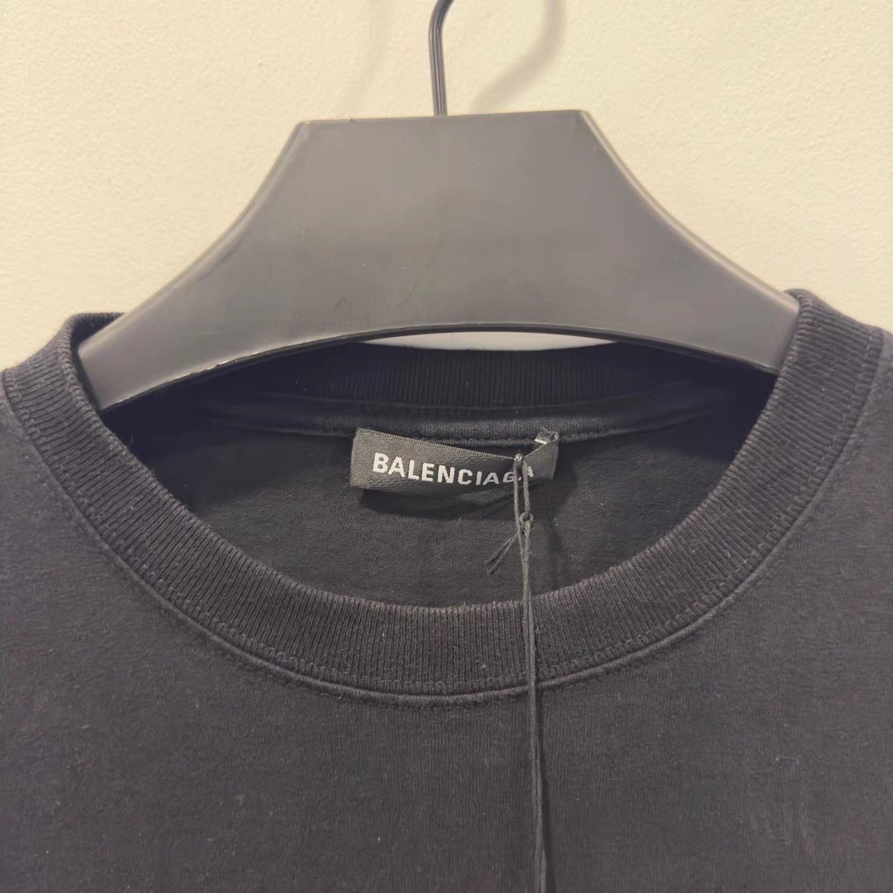 Balenciaga Balenciaga Black and White Wheat Ear Short Sleeve K28 Size US S / EU 44-46 / 1 - 3 Thumbnail