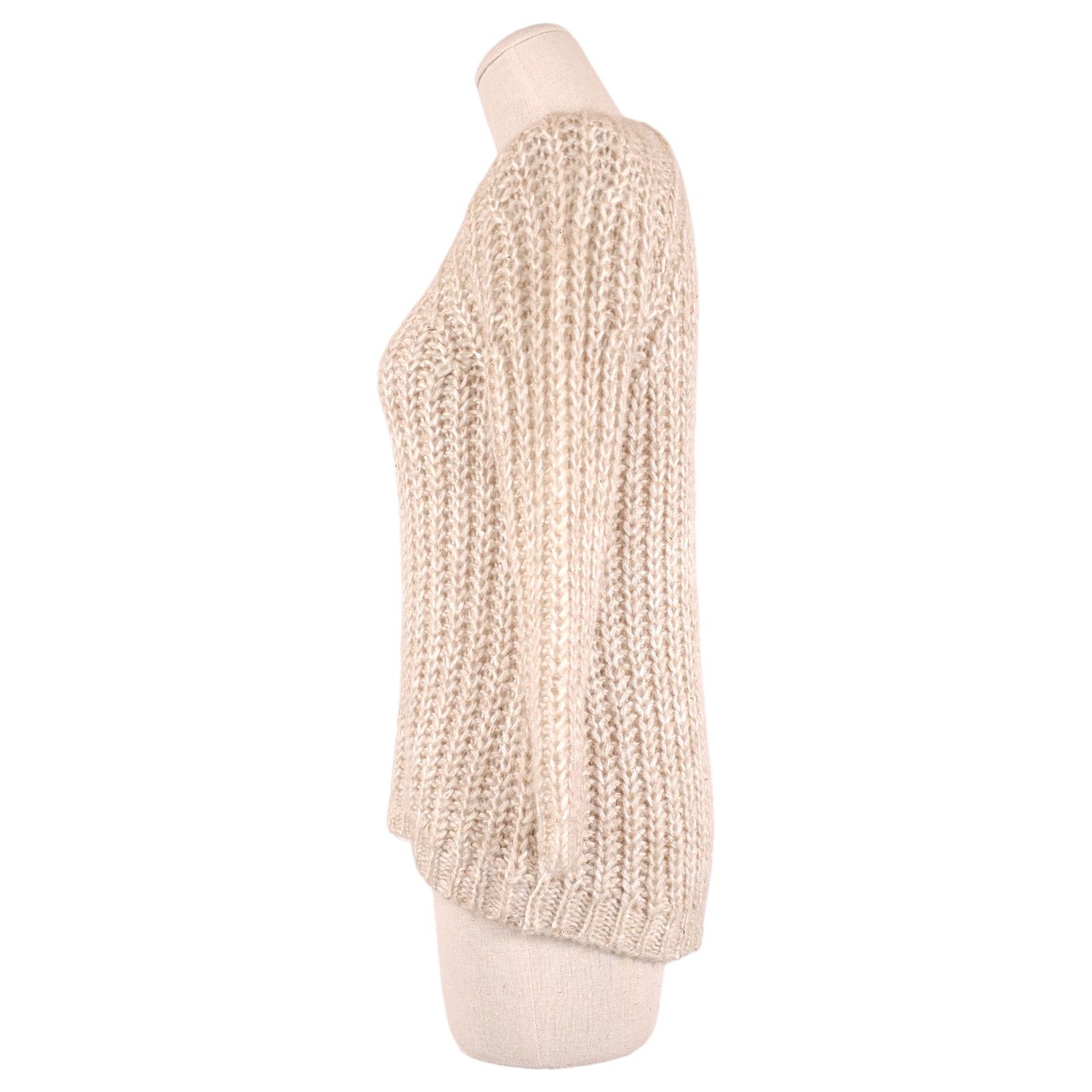 Anthropologie Anthropologie Knitted & Knotted Sunstitch Sequin Sweater XS Size XS / US 0-2 / IT 36-38 - 2 Thumbnail