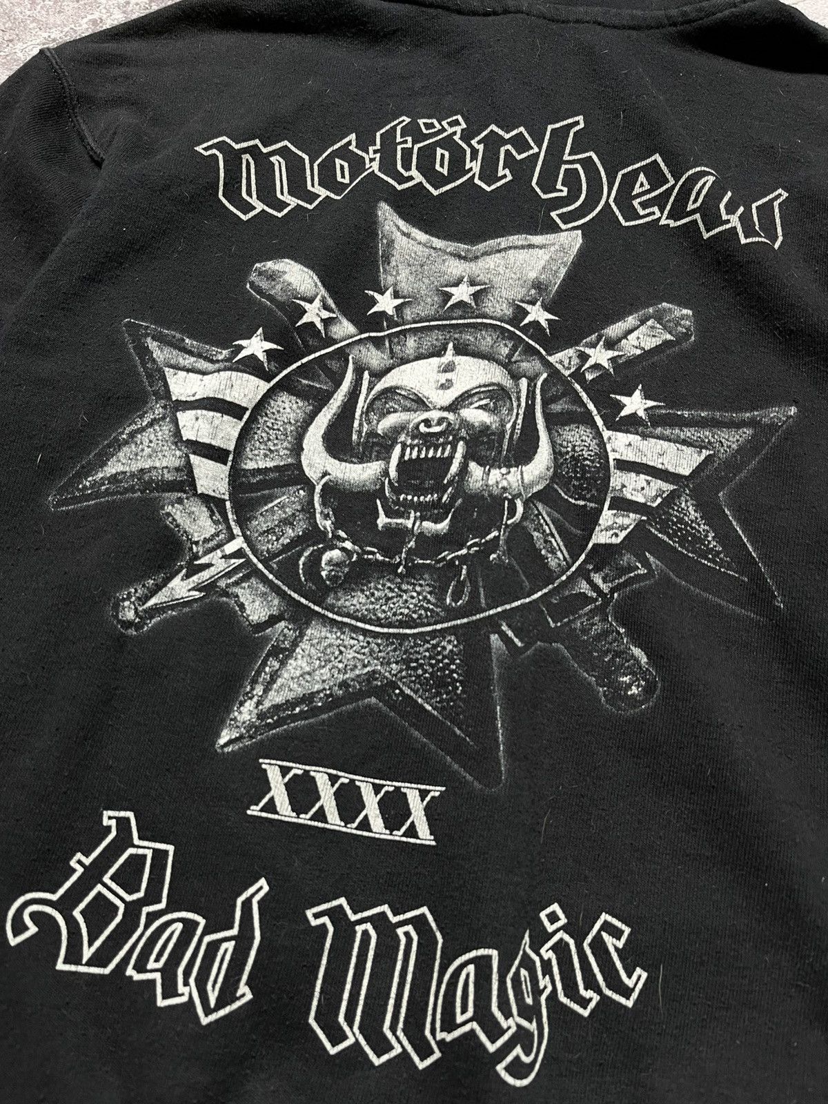 Vintage Vintage MOTORHEAD"Bad Magic"Rock band Faded black Zip Hoodie Size US M / EU 48-50 / 2 - 10 Thumbnail