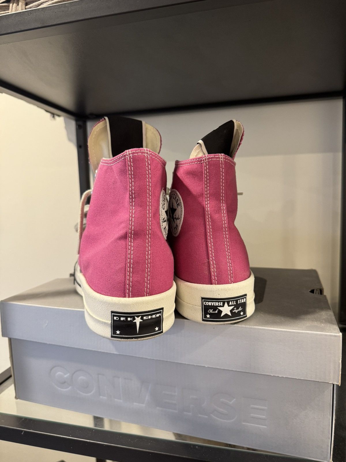 Converse × Rick Owens Drkshdw Rick Owens Drkshdw Converse Hot Pink Square Toe Size US 9 / EU 42 - 4 Thumbnail