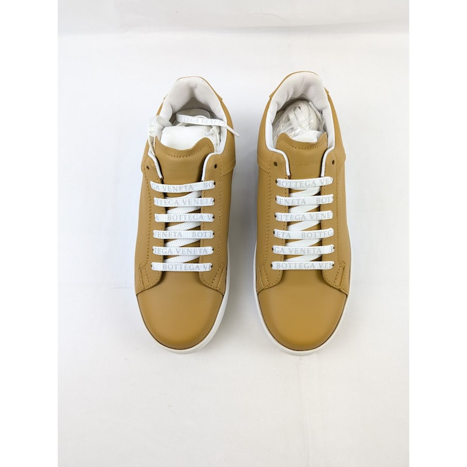 Bottega Veneta o1rshd1 Bolt Calf Sneaker Pelle S.GOMM in Butterscotch Size US 7.5 / EU 40-41 - 17 Thumbnail