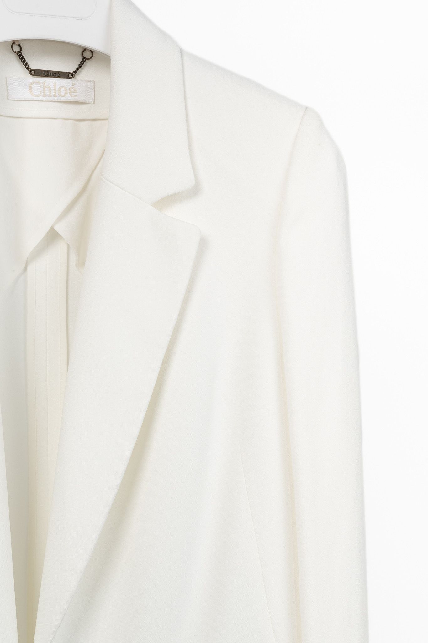 Chloe Chloe "Milk" Crepe Bell-Sleeve Open-Front Blazer Size M / US 6-8 / IT 42-44 - 5 Thumbnail