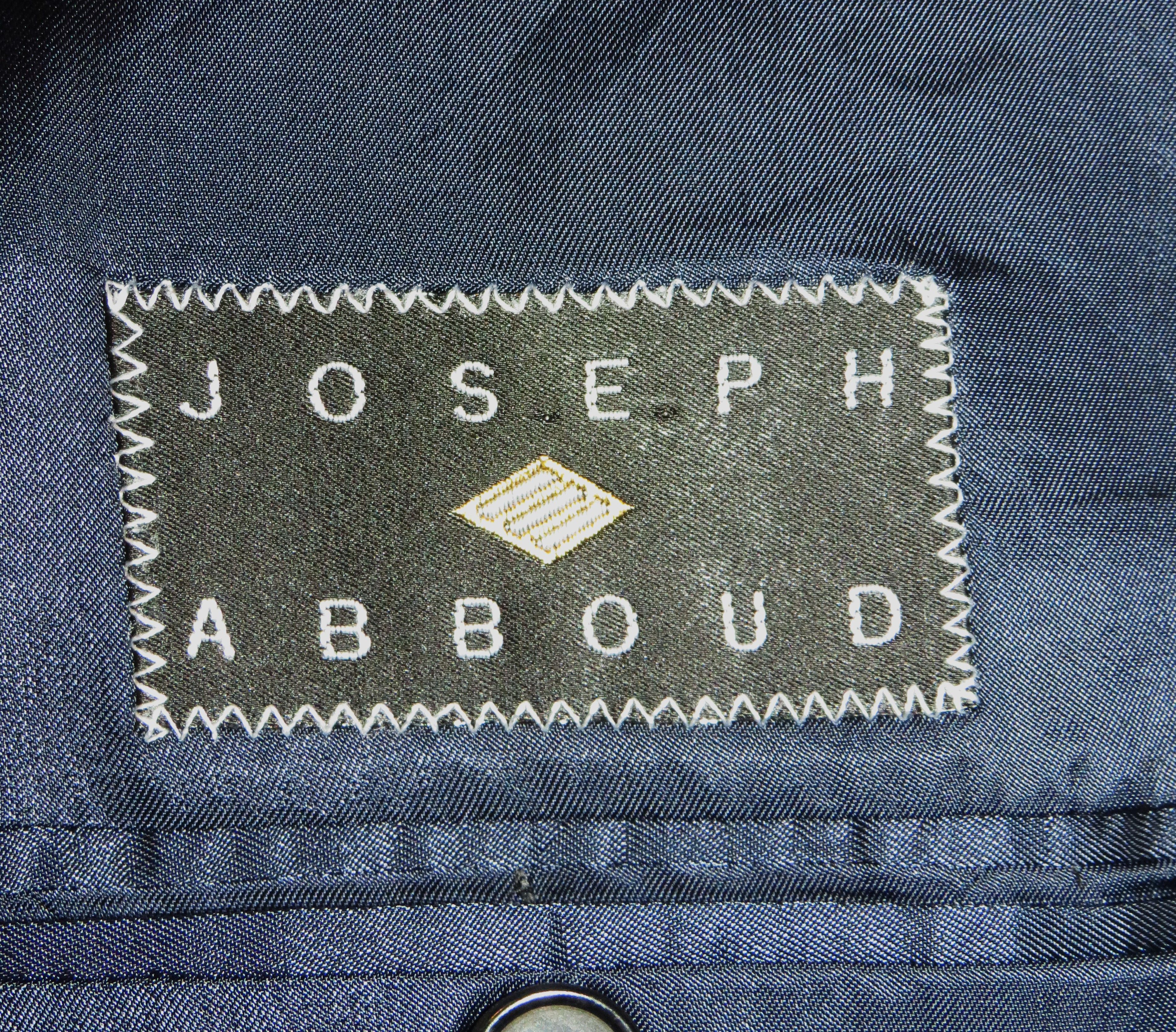 Joseph Abboud Black Label Vintage Peak Lapel One Button Suit 42R Size 42R - 15 Thumbnail