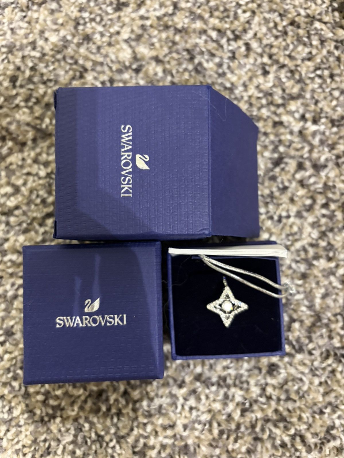 Swarovski Swarovski Sparking Dance Star Ring White Rhodium Plated Size ONE SIZE - 1 Thumbnail