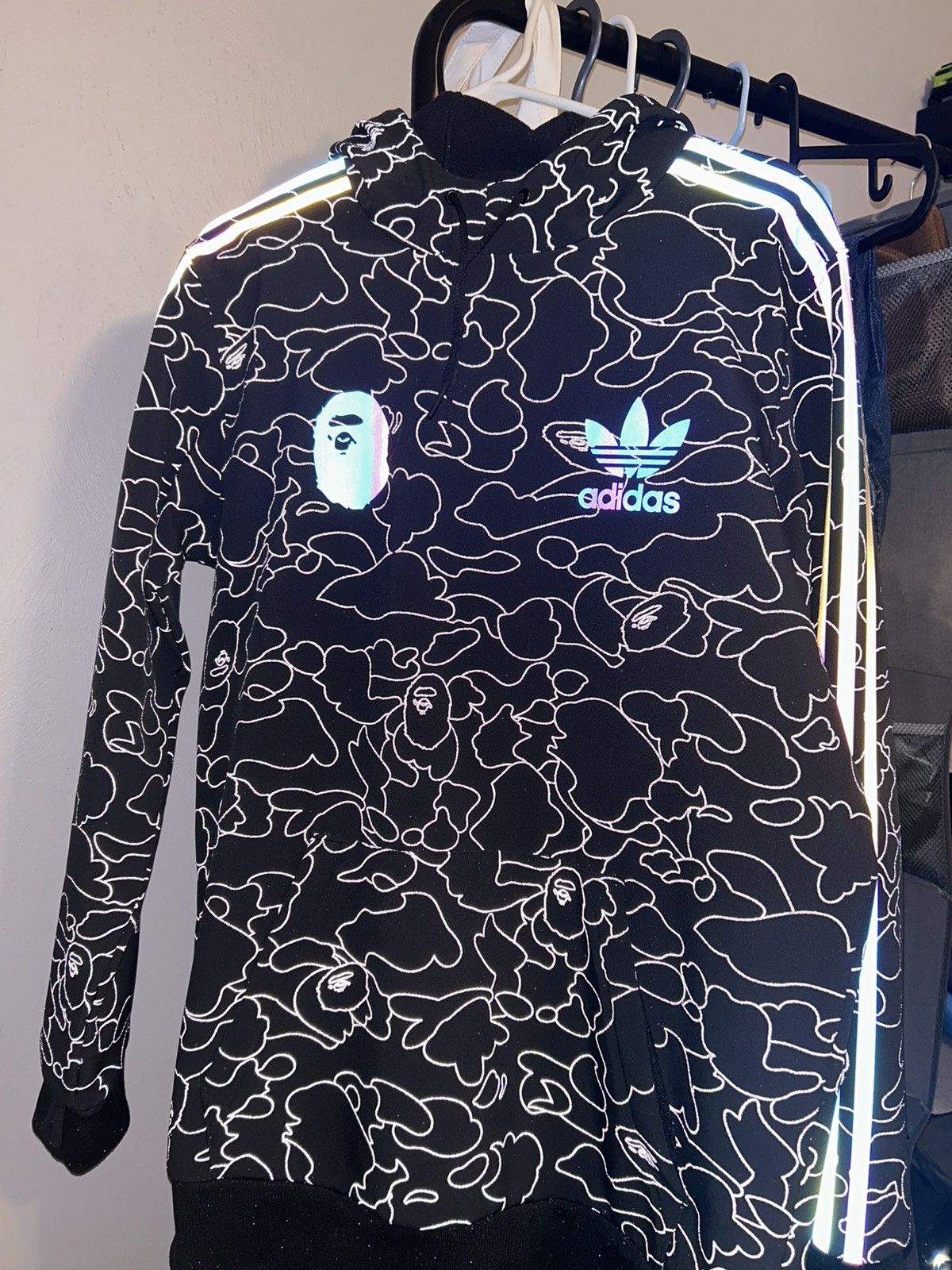 Bape x adidas on sale tech hoodie black