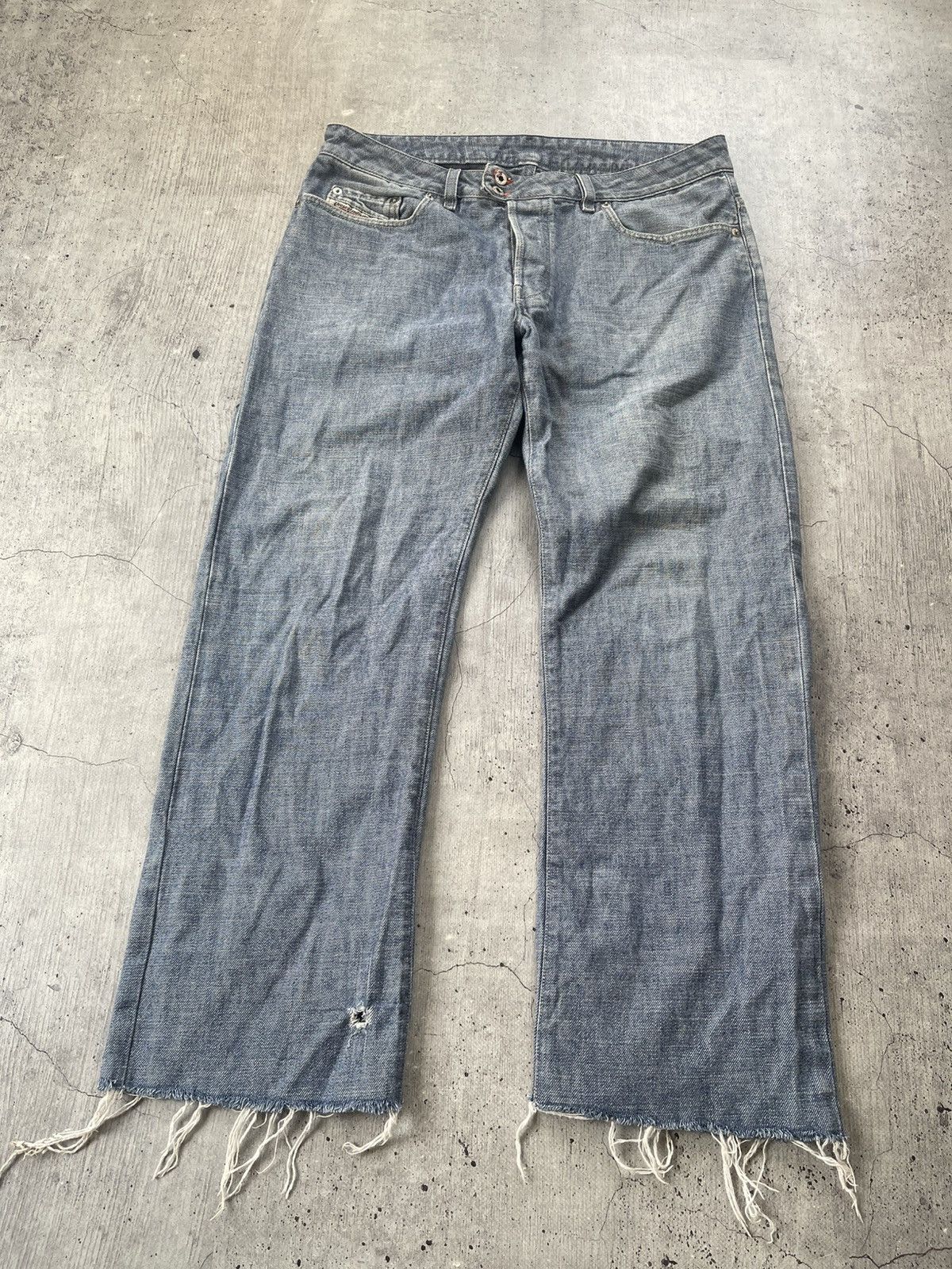 Diesel Vintage Y2K Distressed Avant Garde Diesel Jeans Pants Size US 34 / EU 50 - 6 Thumbnail