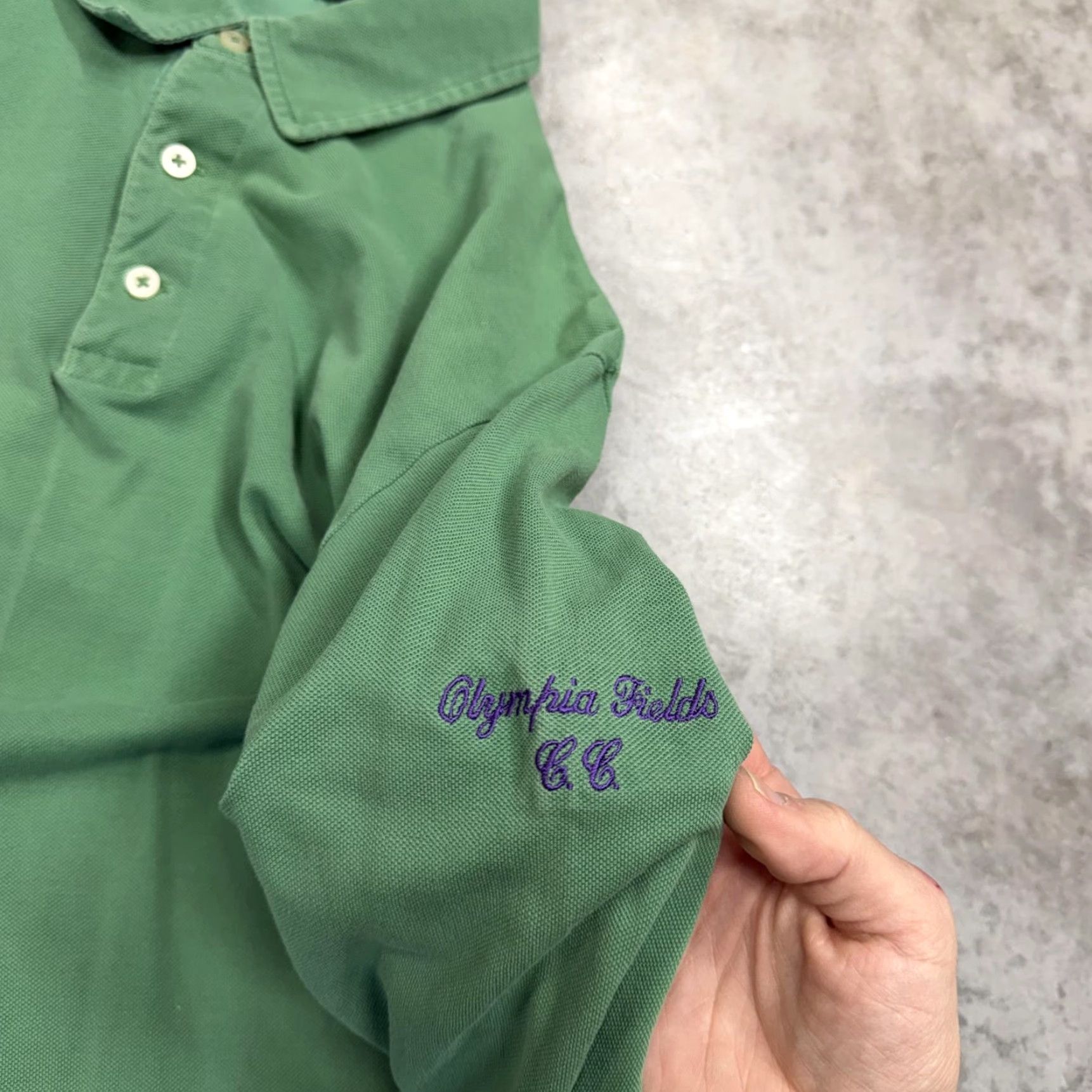 Polo Ralph Lauren Polo Ralph Lauren Polo Golf Shirt Mens L Green Olympia Fields Long Sleeve Size US L / EU 52-54 / 3 - 3 Thumbnail