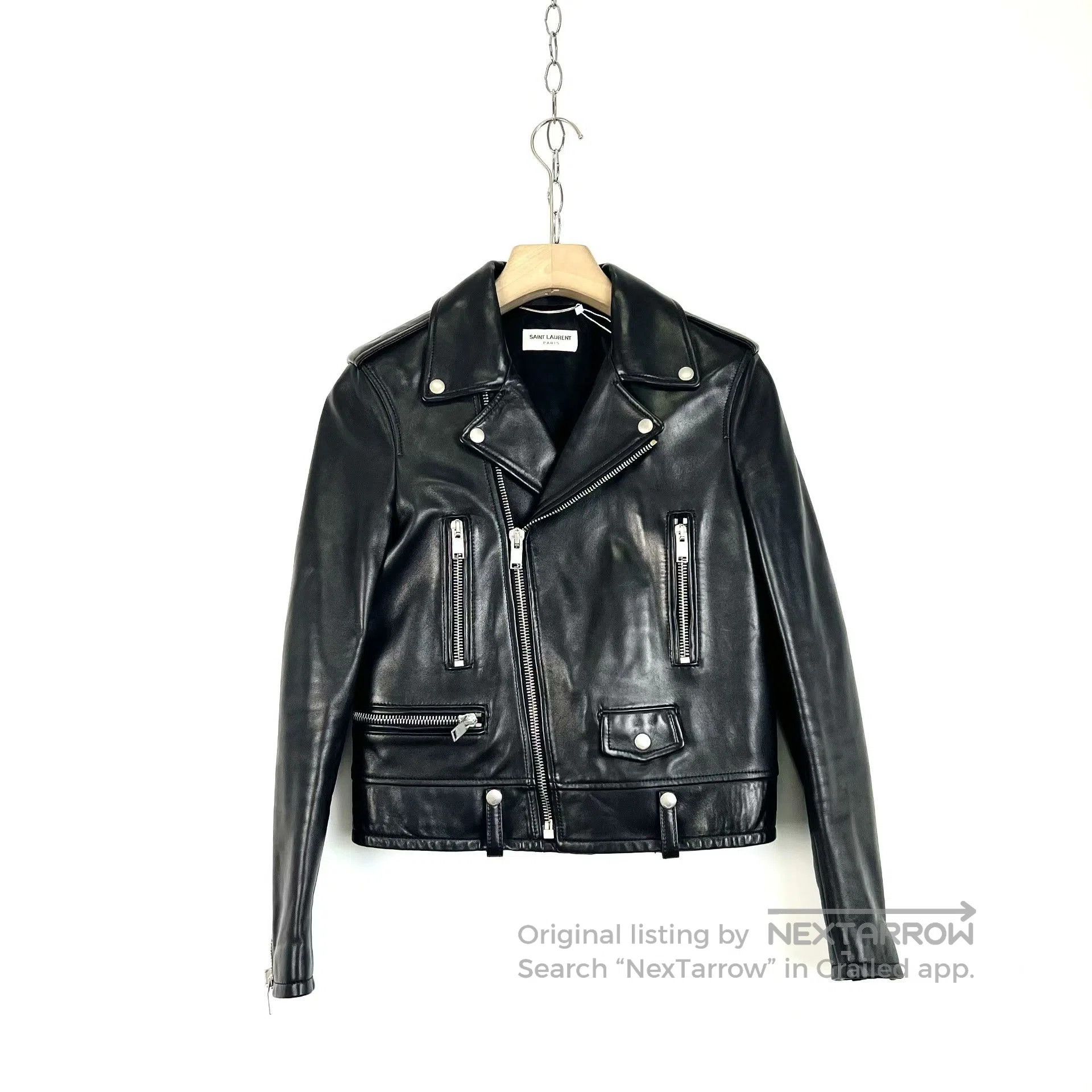 Saint Laurent Paris Saint Laurent Classic Leather Biker Jacket. Size US M / EU 48-50 / 2 - 1 Thumbnail