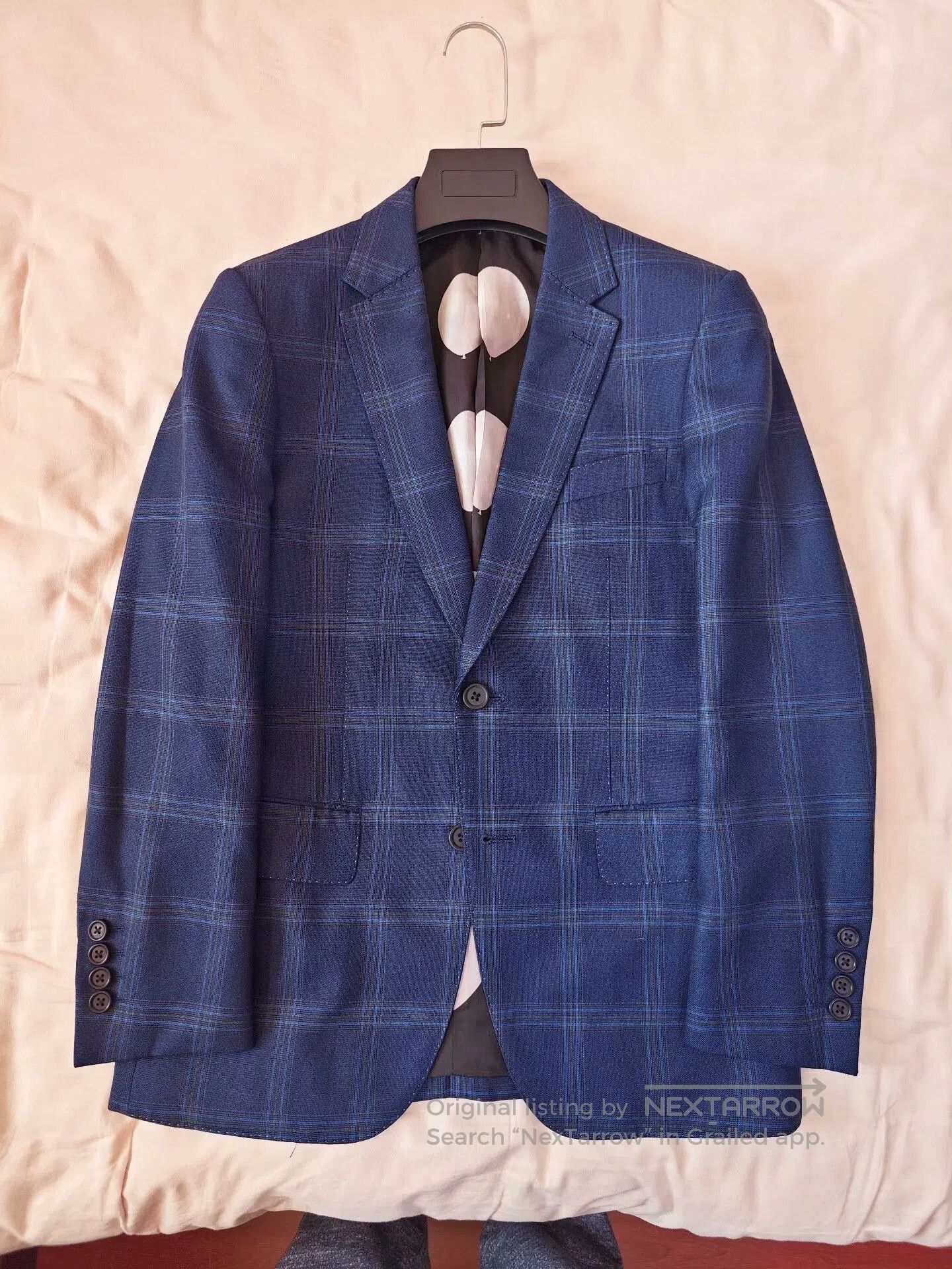Paul Smith Paul Smith Blue Plaid Wool Suit. Size US S / EU 44-46 / 1 - 5 Thumbnail