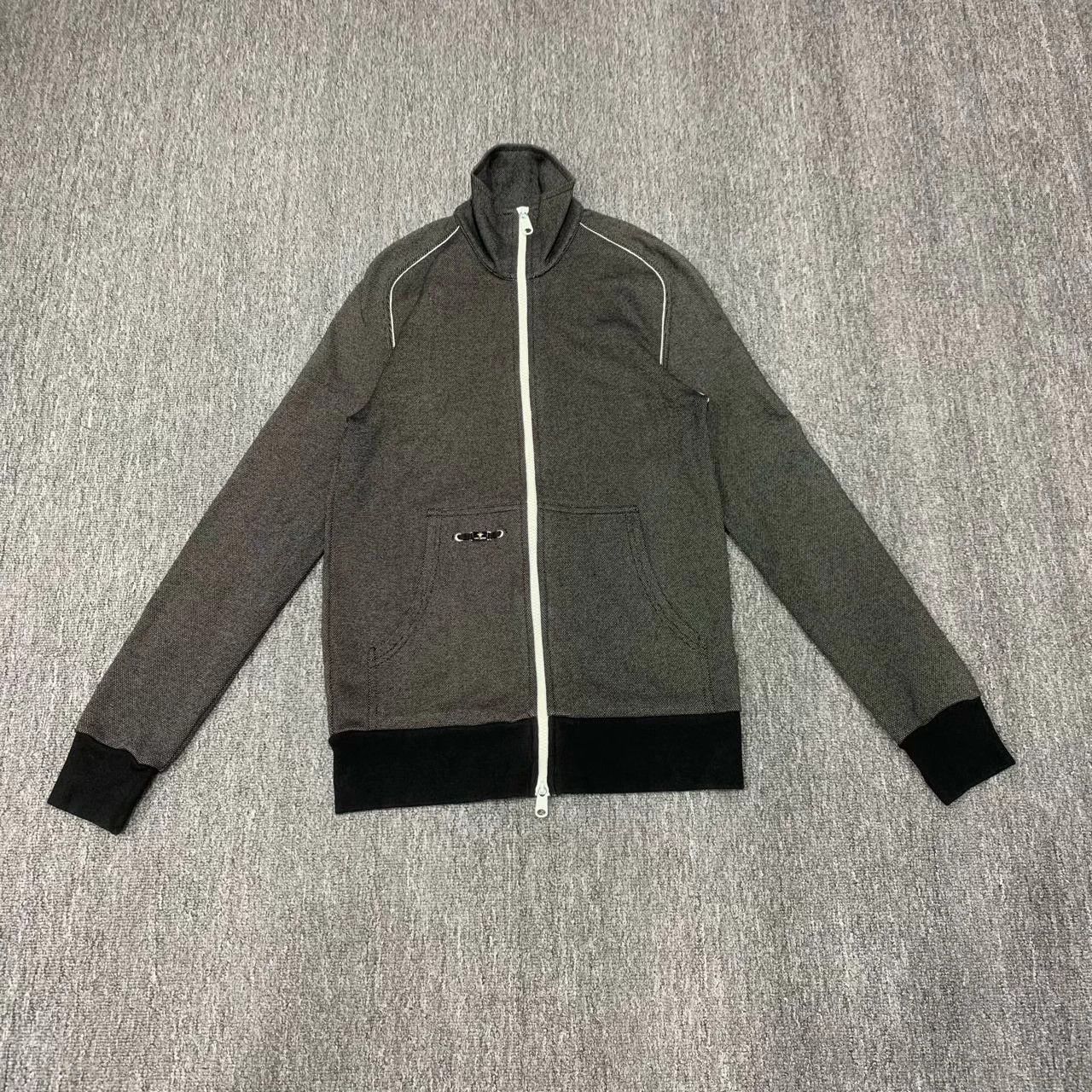 Dior gray mini logo knit jacket