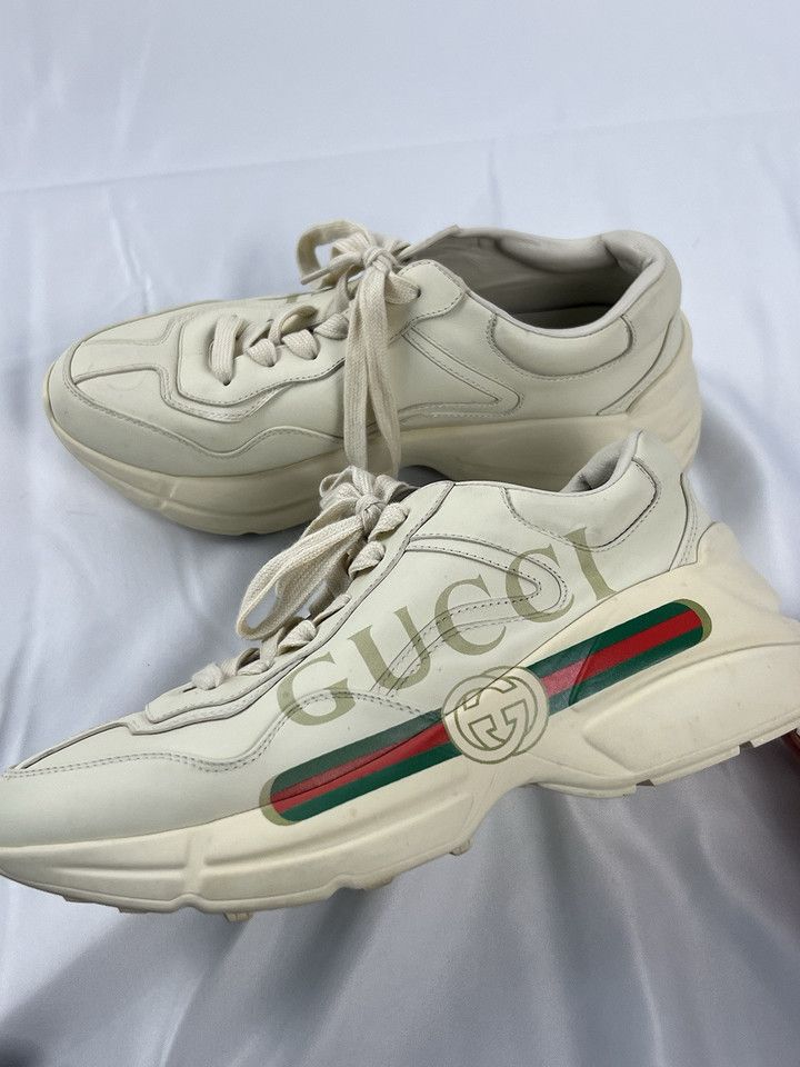 Gucci Gucci rython sneakers size 11 IT 12 US Rhyton with logo Size US 12 / EU 45 - 1 Thumbnail