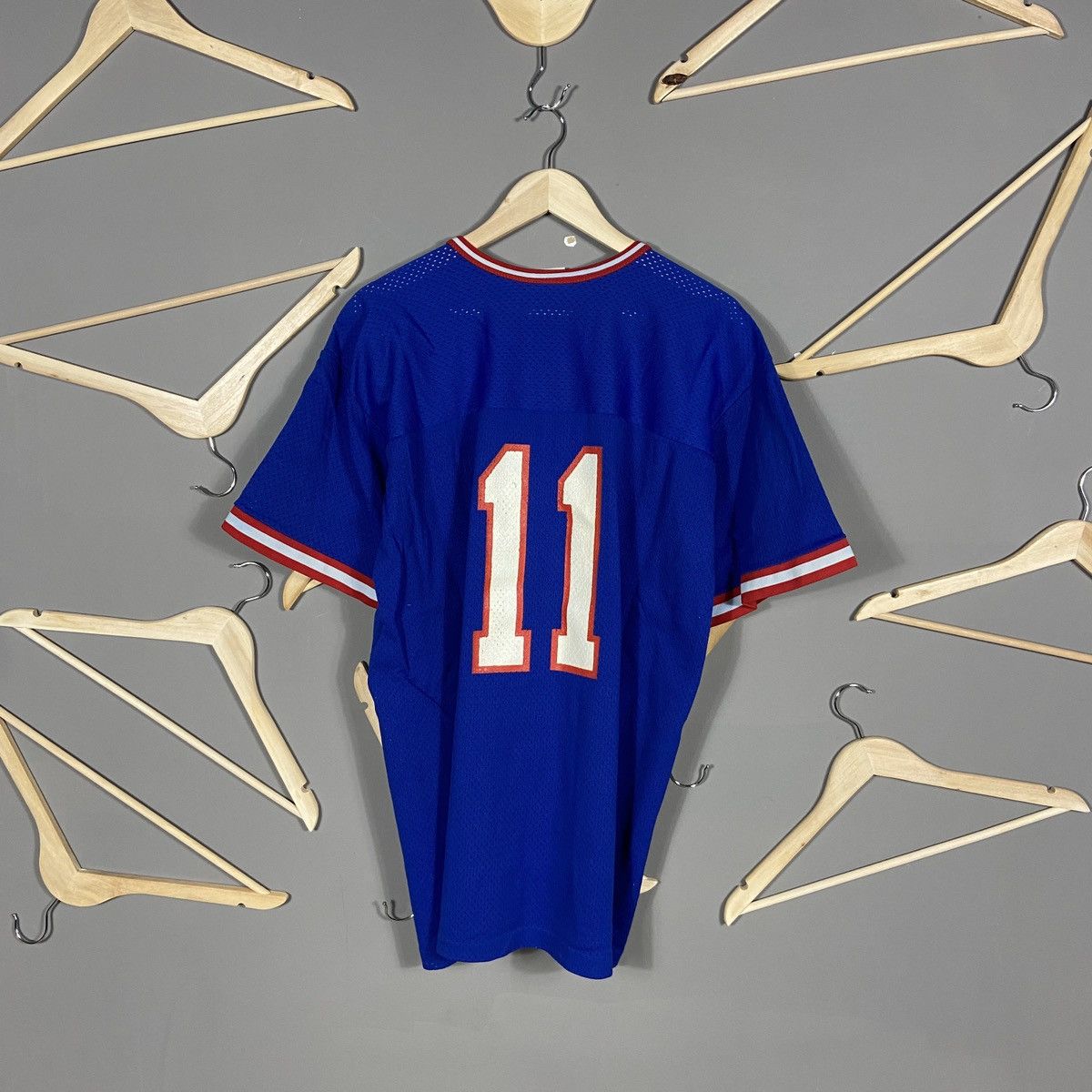 NFL × Vintage 1980s New York Giants Rawlings Jersey #11 Phil Simms Size US XXL / EU 58 / 5 - 6 Thumbnail