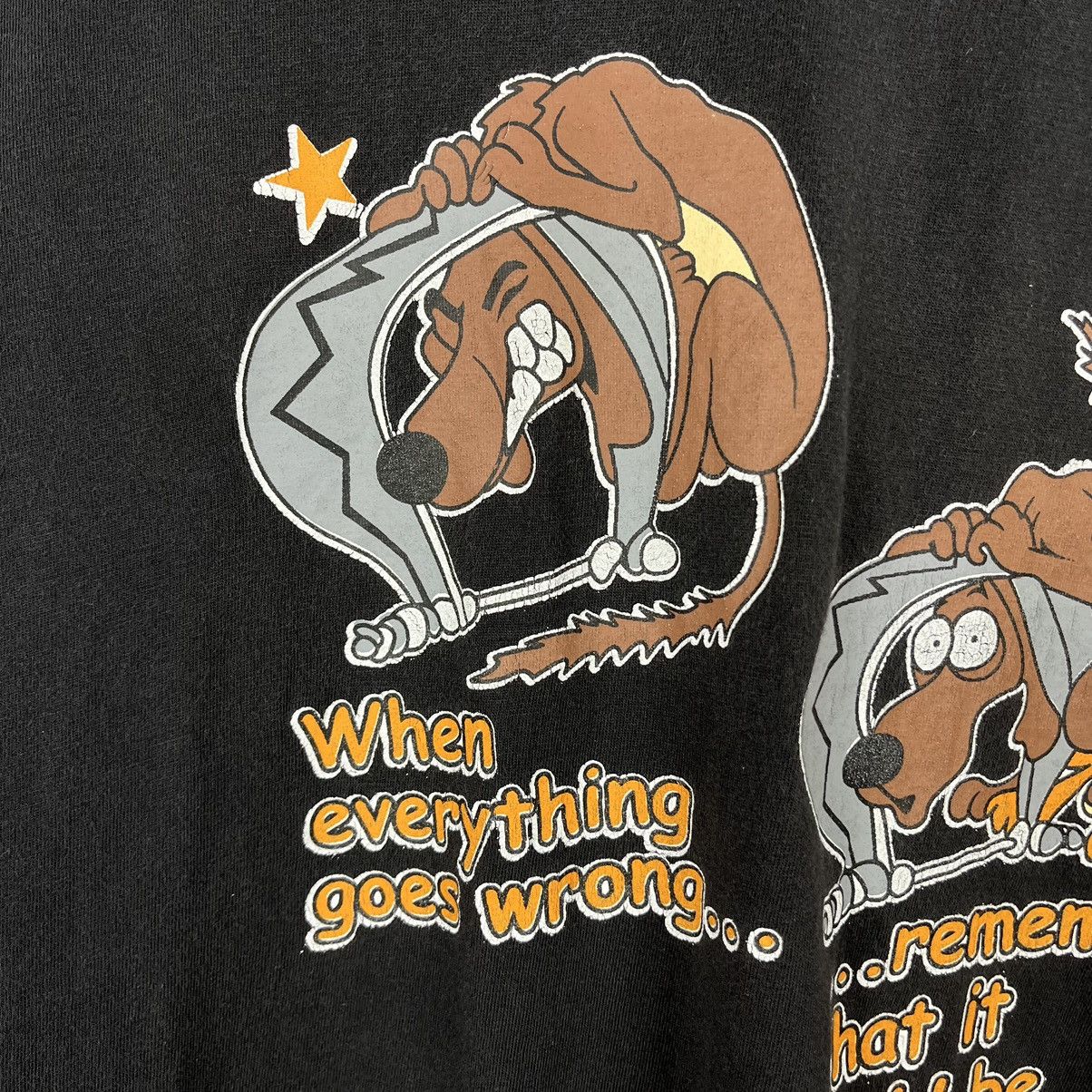 Vintage Vintage Dog in Trap adult humor y2k sex graphic tee 90’s Size US M / EU 48-50 / 2 - 7 Thumbnail