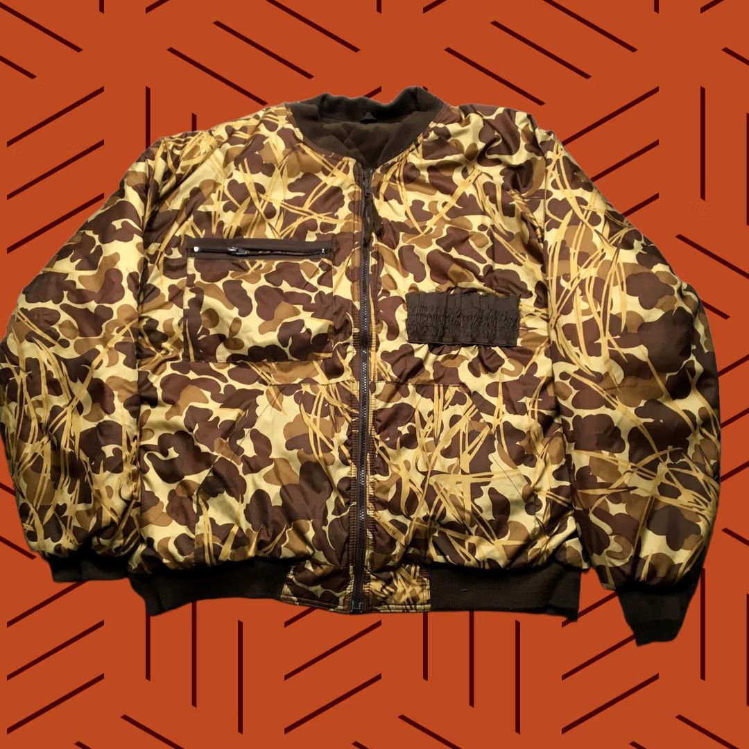 Vintage VINTAGE Gamehide Jacket Mens XL Flyway Camo Reversible Quilted Hunting Coat Bomber Size US XL / EU 56 / 4 - 1 Thumbnail