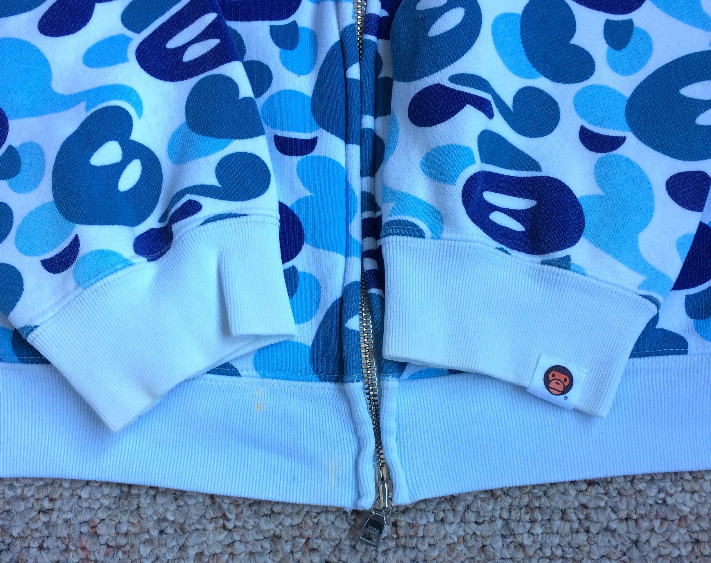 Bape F/W 2006 Bape Baby Milo Blue Camo Full Zip Hoodie Size US M / EU 48-50 / 2 - 4 Thumbnail