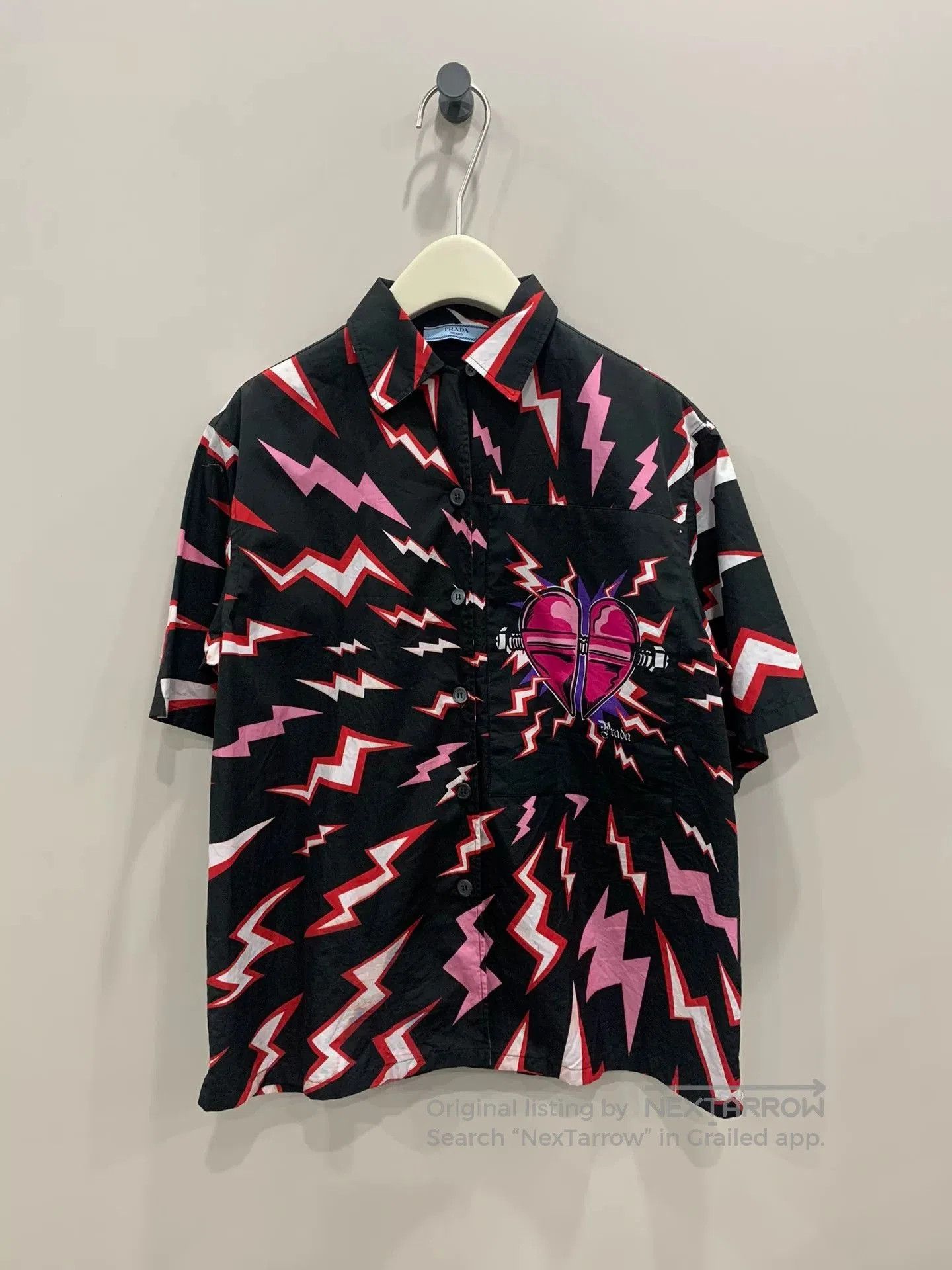 Prada Prada Frankenstein Lightning Heart Shirt. Size XS / US 0-2 / IT 36-38 - 1 Thumbnail