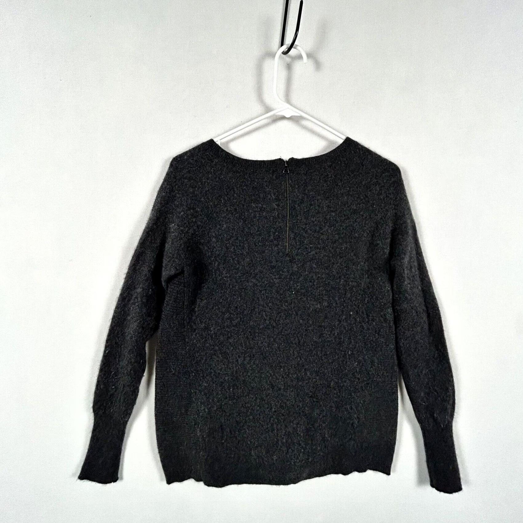 Vintage Halogen Sweater Long Sleeve Crew Neck Size M Gray Cashmere Office Academia Women Size M / US 6-8 / IT 42-44 - 7 Thumbnail