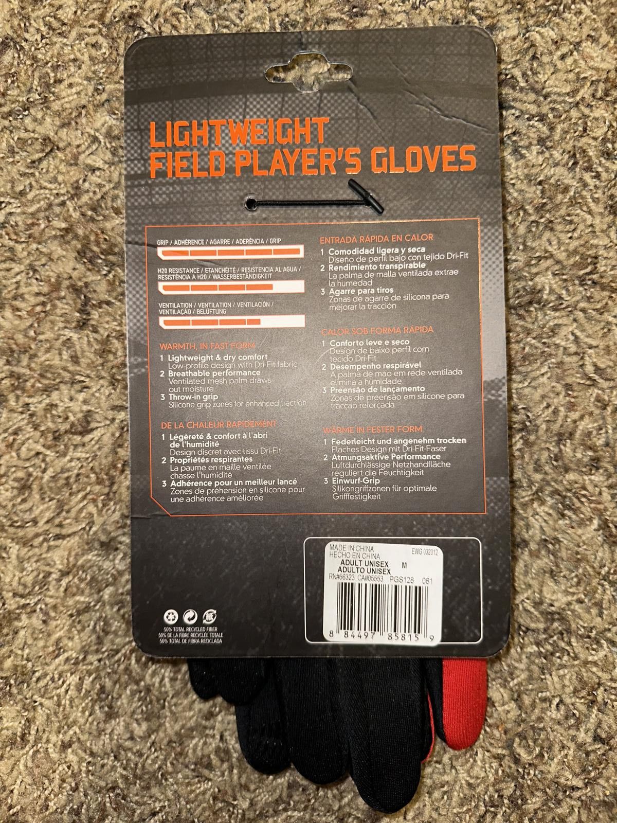 Nike Nike Therma Grip Field Players Gloves Size ONE SIZE - 5 Thumbnail