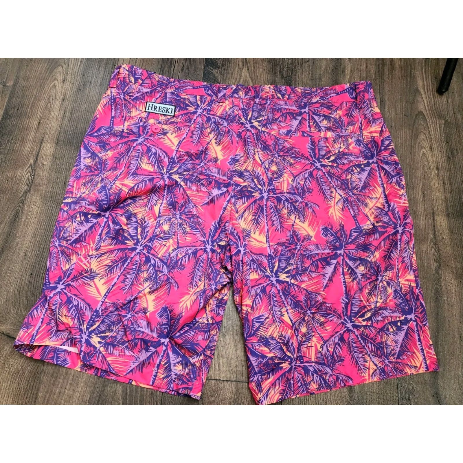 Vintage Hreski Performance Golf Shorts Men's 42 Neon Palm Trees All Over Print Size US 42 / EU 58 - 2 Thumbnail