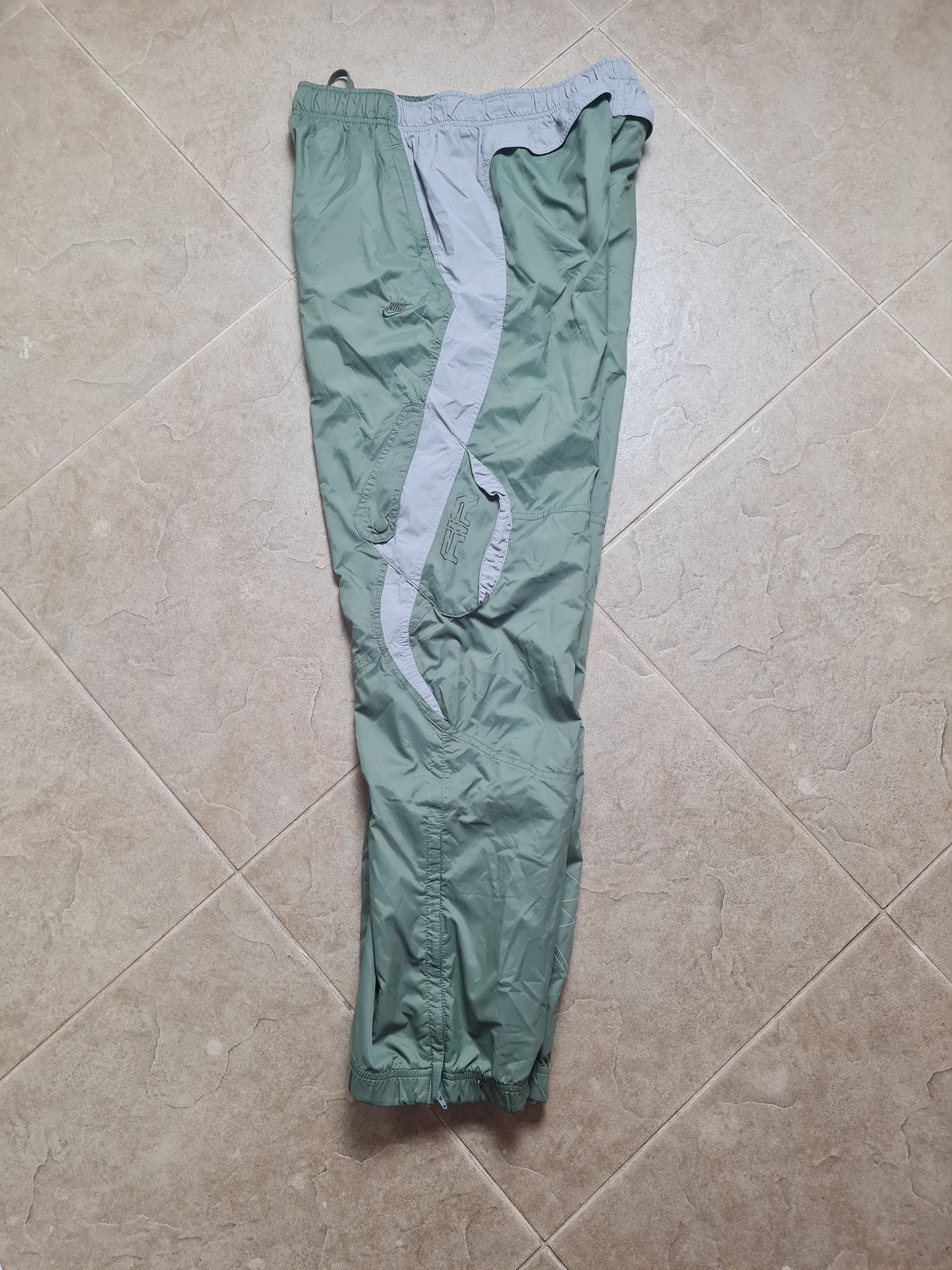 Nike Vintage drill pants khaki 00s Nike AIR Tracksuit Bottoms L Size US 32 / EU 48 - 11 Thumbnail