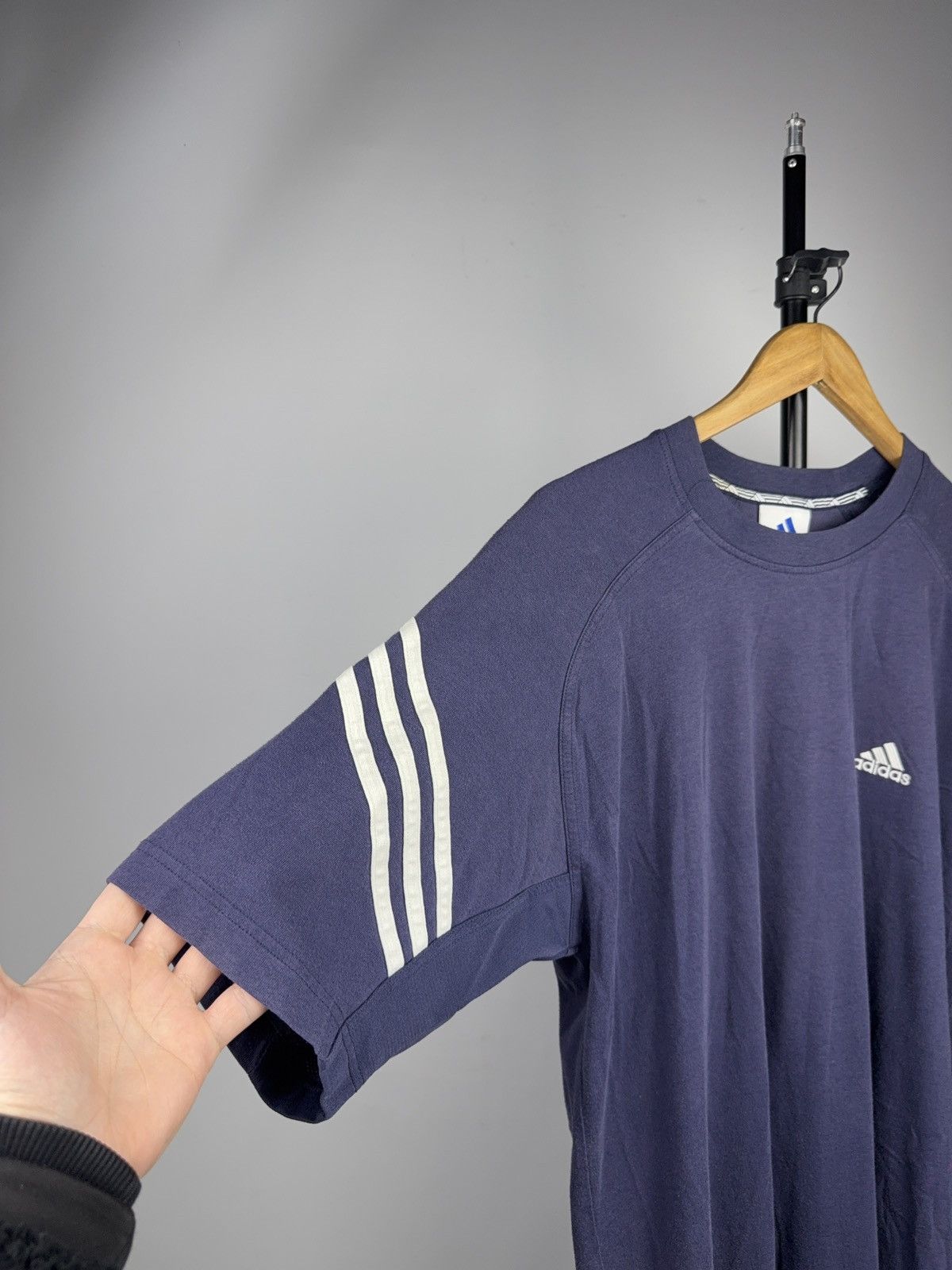 Adidas 90d Retro Adidas Y2K Performance Three Stripe Tee Faded Size US L / EU 52-54 / 3 - 5 Thumbnail
