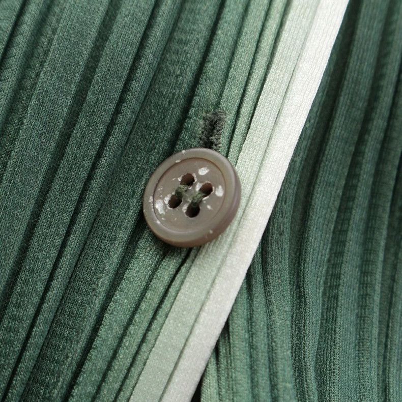 Issey Miyake Issey Miyake Green pleated dress Size XL / US 12-14 / IT 48-50 - 6 Thumbnail