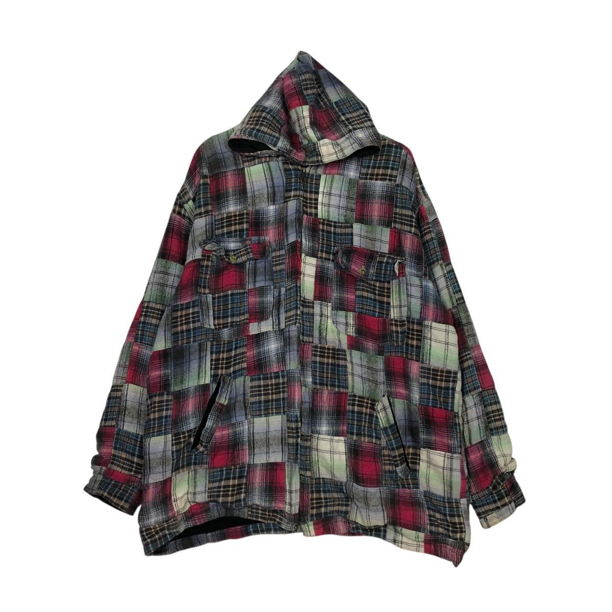 Japanese Brand 🔥VINTAGE BOMBER JACKET PATCHWORK DESIGN FDS ISSEY MIYAKE Size US M / EU 48-50 / 2 - 3 Thumbnail