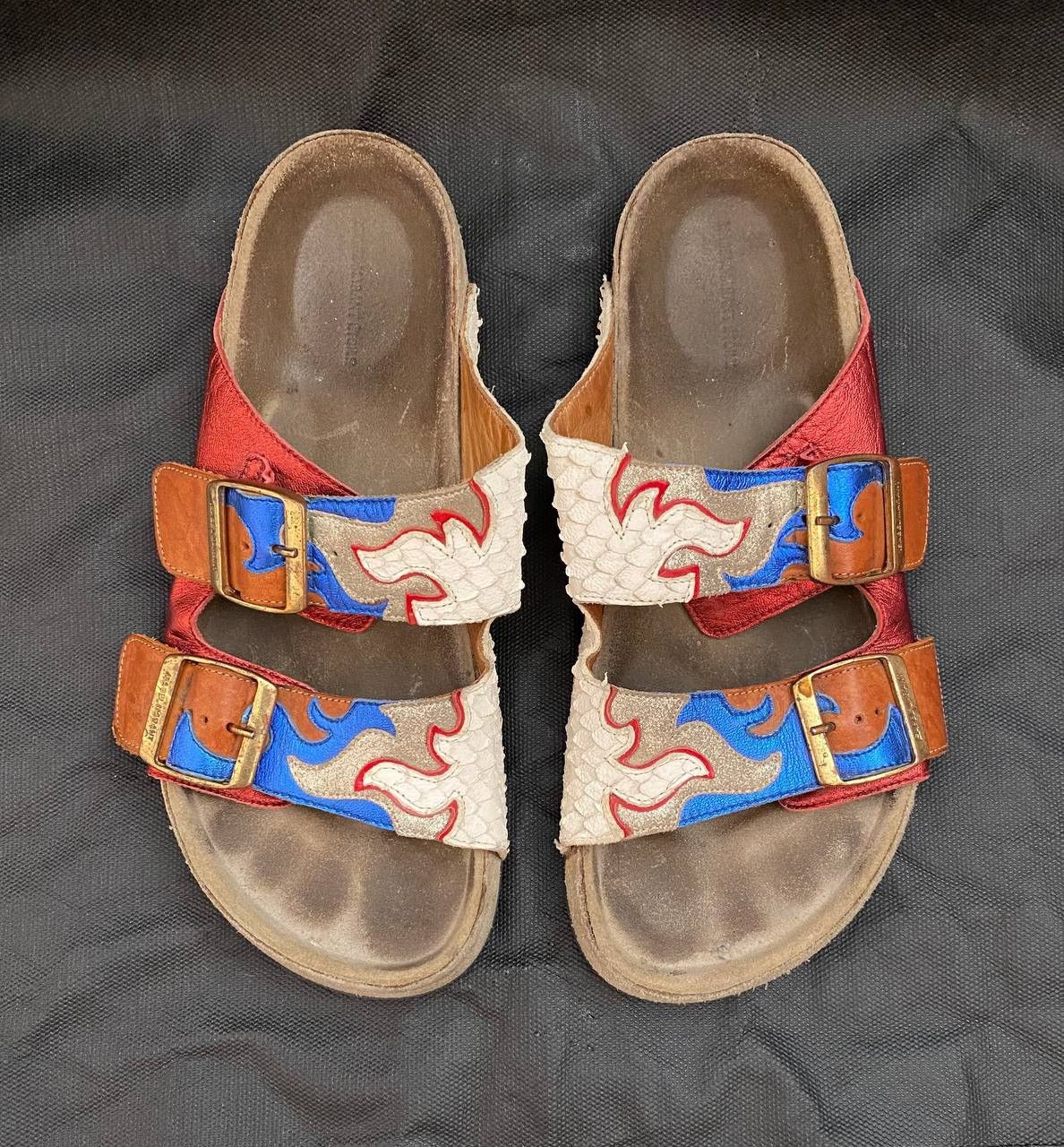 Isabel Marant 🔥 Isabel Marant Double-Buckle Flame Flat Sandal, Red Size US 5.5 / EU 38 - 1 Thumbnail
