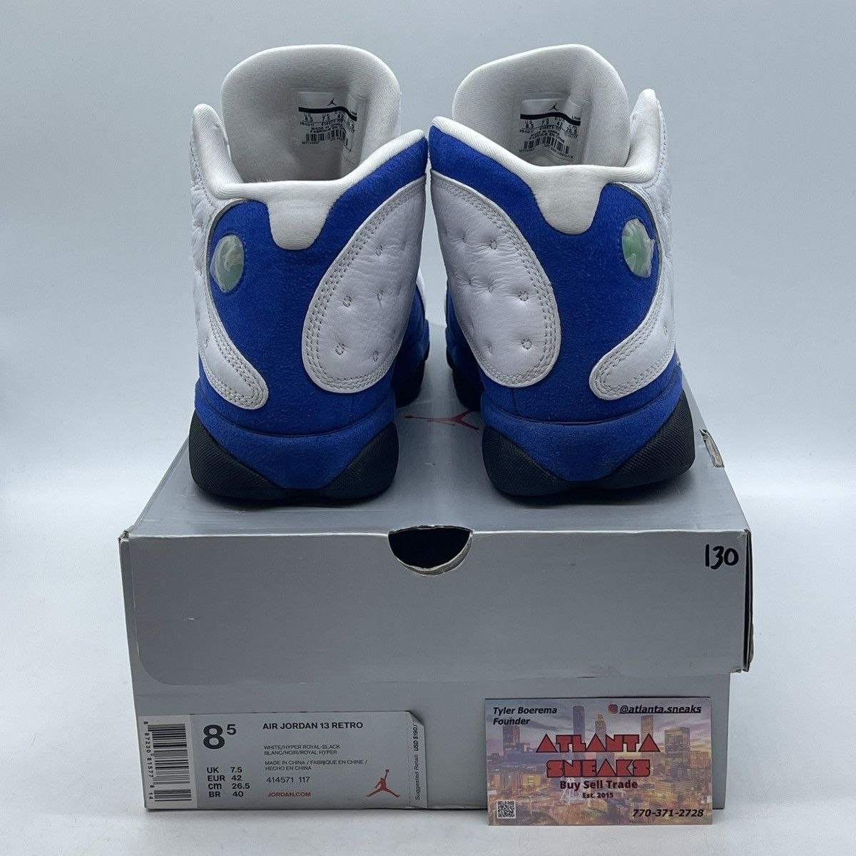 Jordan Brand Air Jordan 13 hyper royal Size US 8.5 / EU 41-42 - 3 Thumbnail