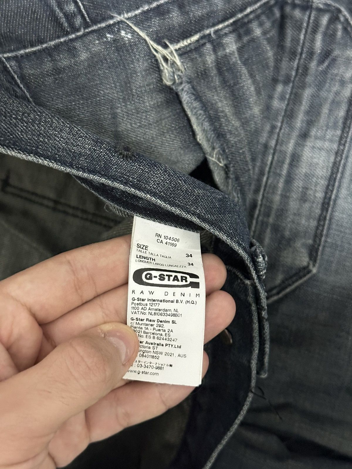 G-Star G-Star Multopocket Dark Denim Jeans W34 L34 Size US 34 / EU 50 - 16 Thumbnail