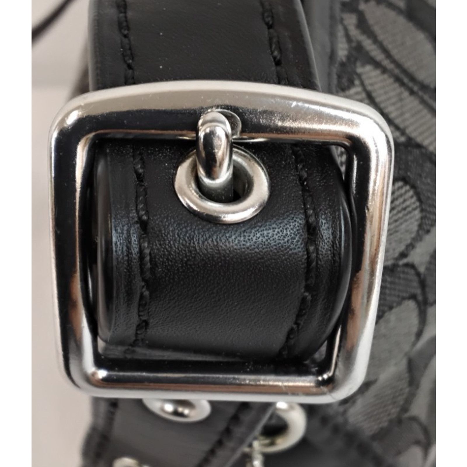 Coach Coach Dufflette Signature C Jacquard Crossbody Black Purse Size ONE SIZE - 9 Thumbnail