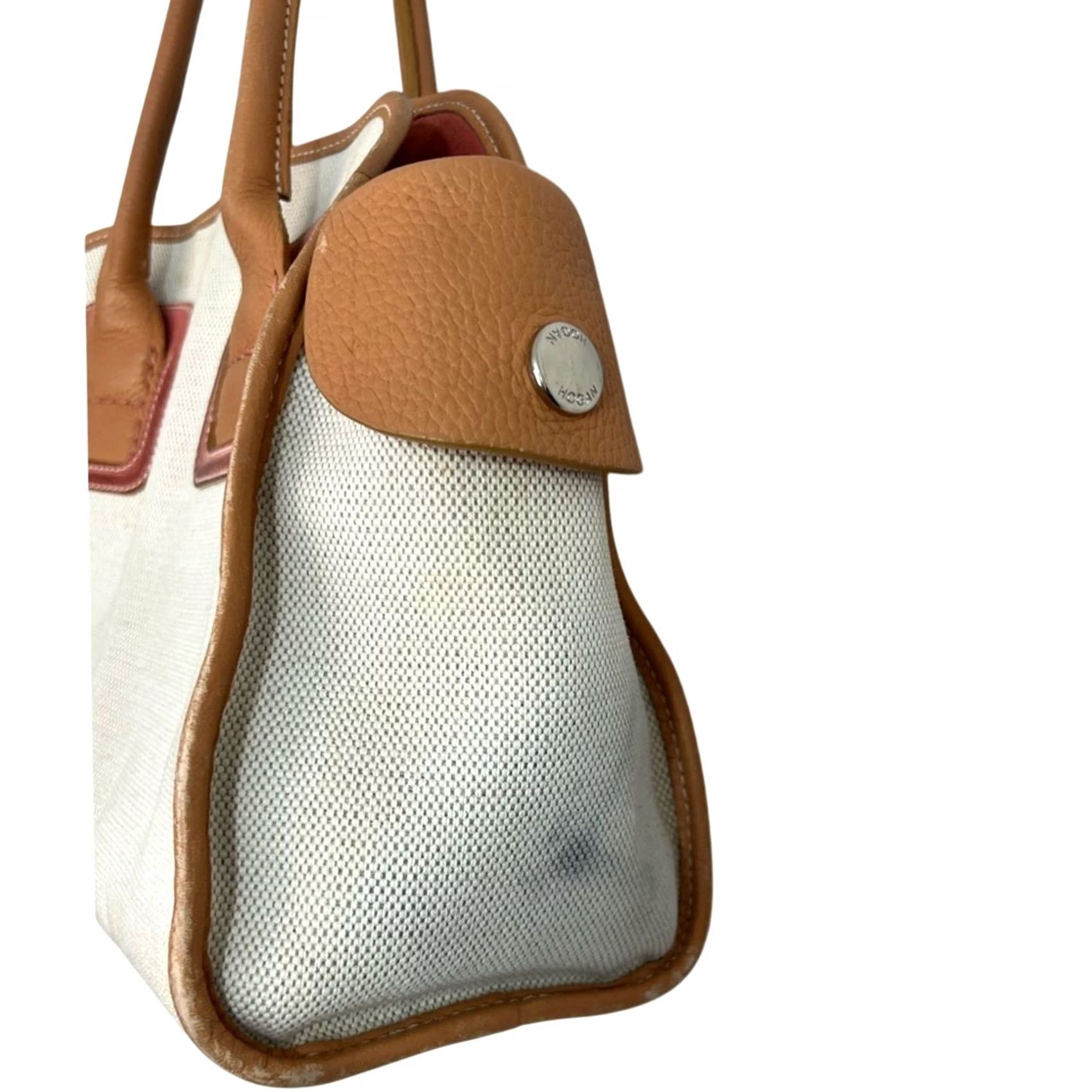 Hogan HOGAN Leather And Canvass Satchel Bag Made in Italy Size ONE SIZE - 3 Thumbnail