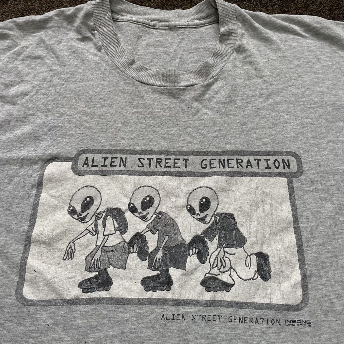 Vintage Vintage 90s Alien Street Generation Graphic Tee Streetwear X Size US XL / EU 56 / 4 - 3 Thumbnail