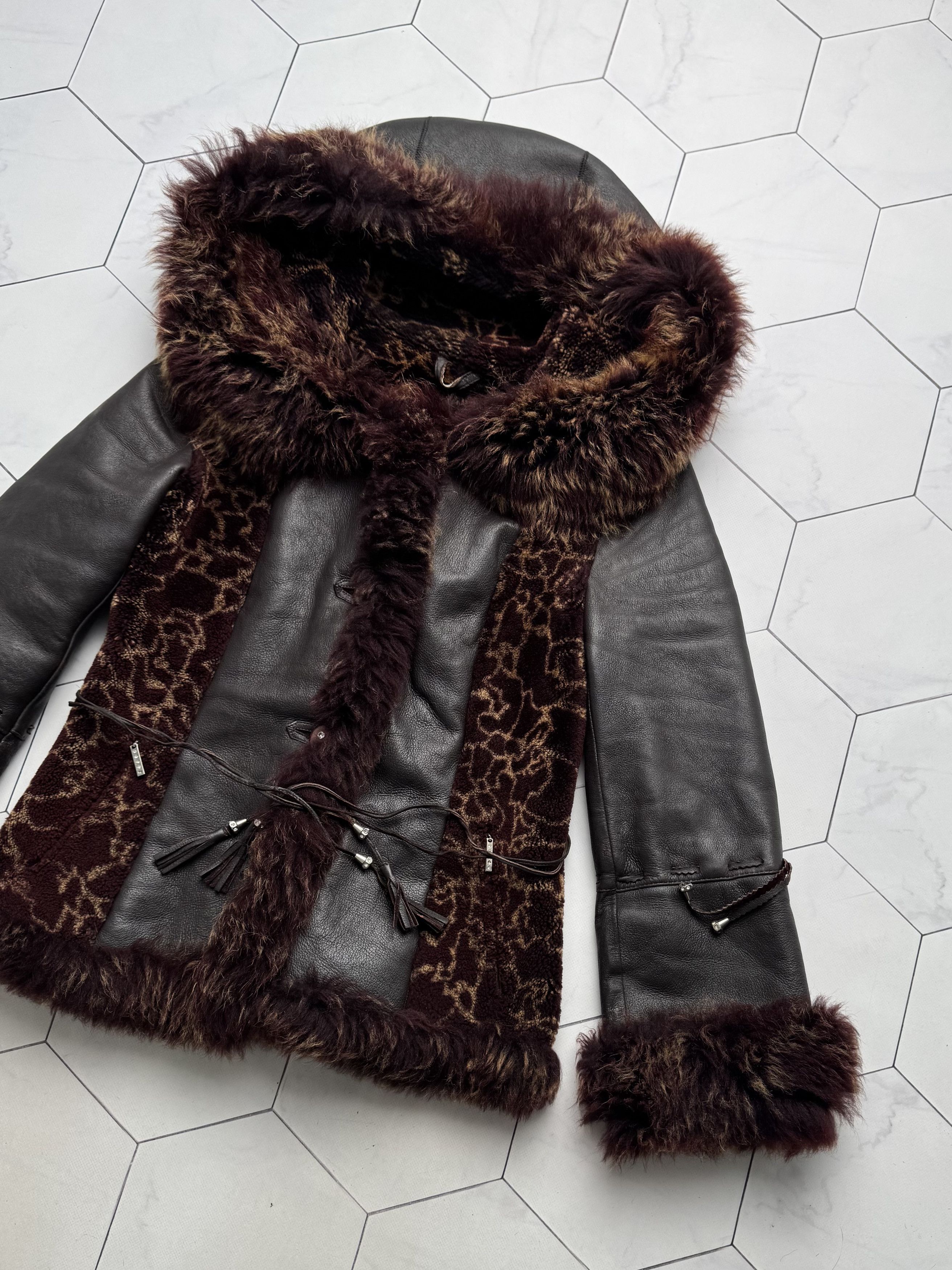 Vintage Vintage Real Sheepskin Hooded Jacket (B550)E2D15 Size M / US 6-8 / IT 42-44 - 8 Thumbnail
