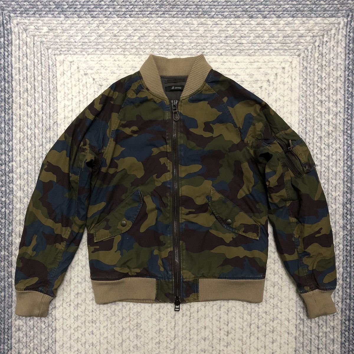 Japanese Brand × Johnbull Rare John Bull Camouflage Army Bomber Jacket Size US S / EU 44-46 / 1 - 1 Thumbnail