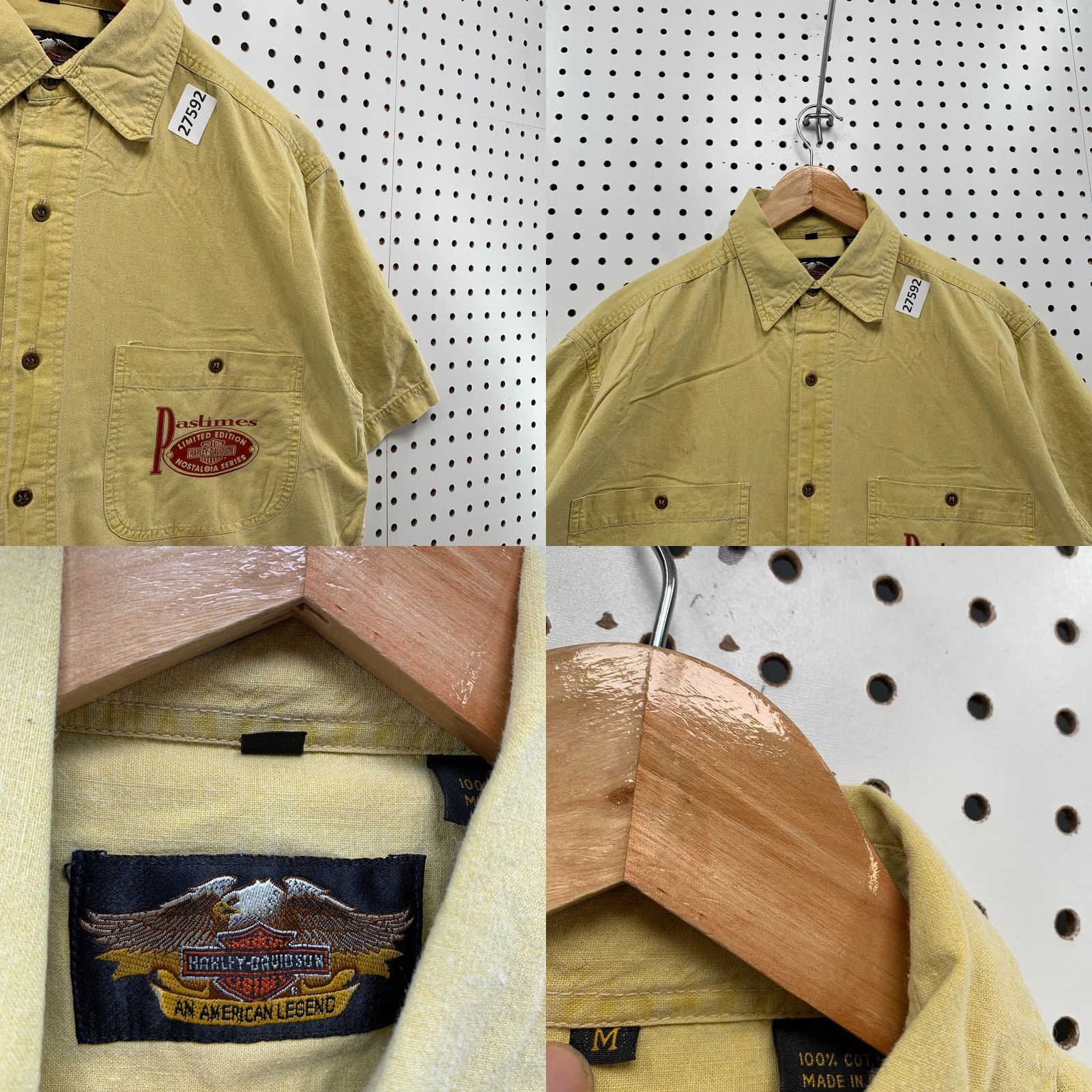 Harley Davidson Harley Davidson Yellow Shirt Limited Edition Nostalgia Series Mens Medium Button-Up Size US M / EU 48-50 / 2 - 8 Thumbnail