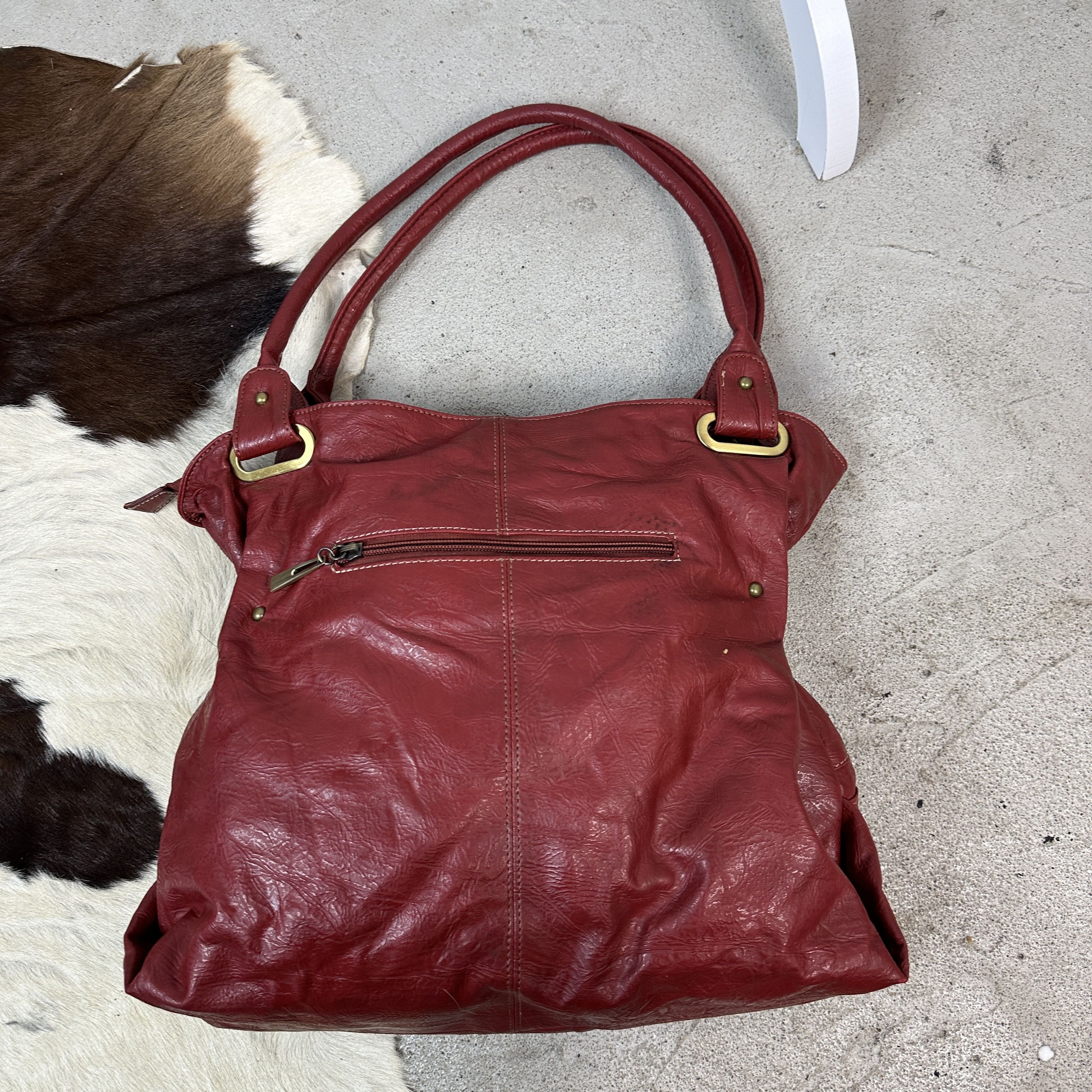 Vintage Vintage Cherry Red Bag Size ONE SIZE - 8 Thumbnail