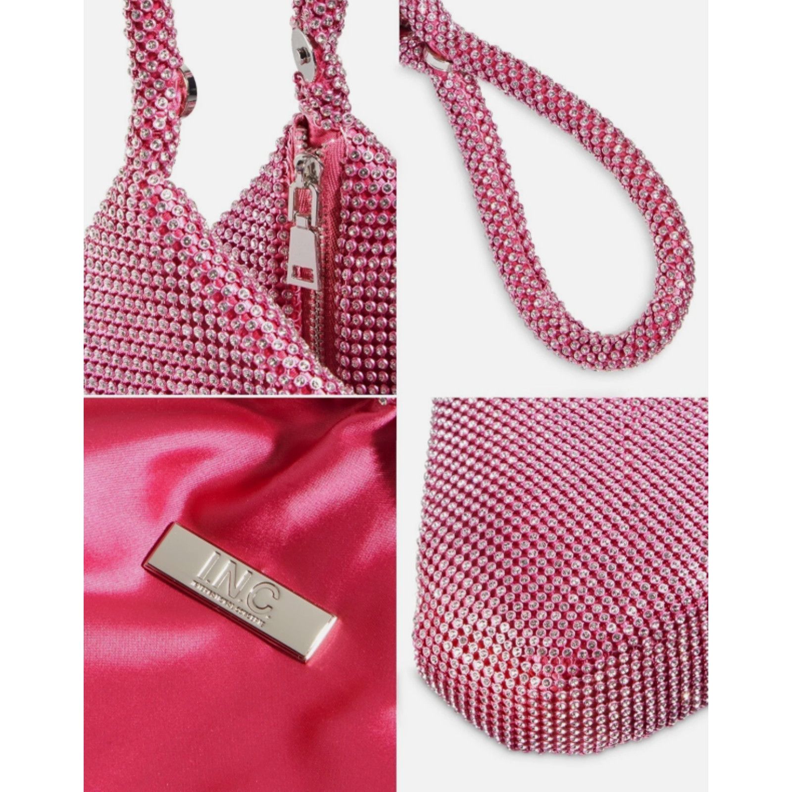 I.N.C I.n.c Doris Small Mesh Pouch Pink $79 NWT New Size ONE SIZE - 4 Thumbnail