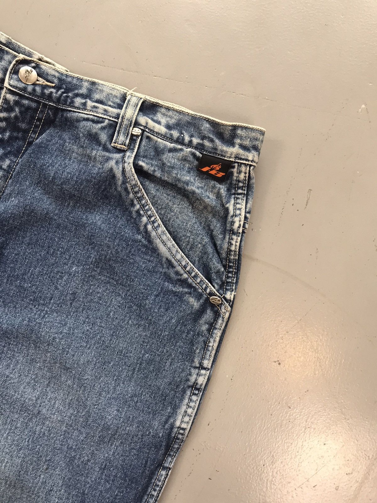 Designer × Vintage Vintage johnny blaze baggyfit SpellOut denim pant Size US 36 / EU 52 - 8 Thumbnail