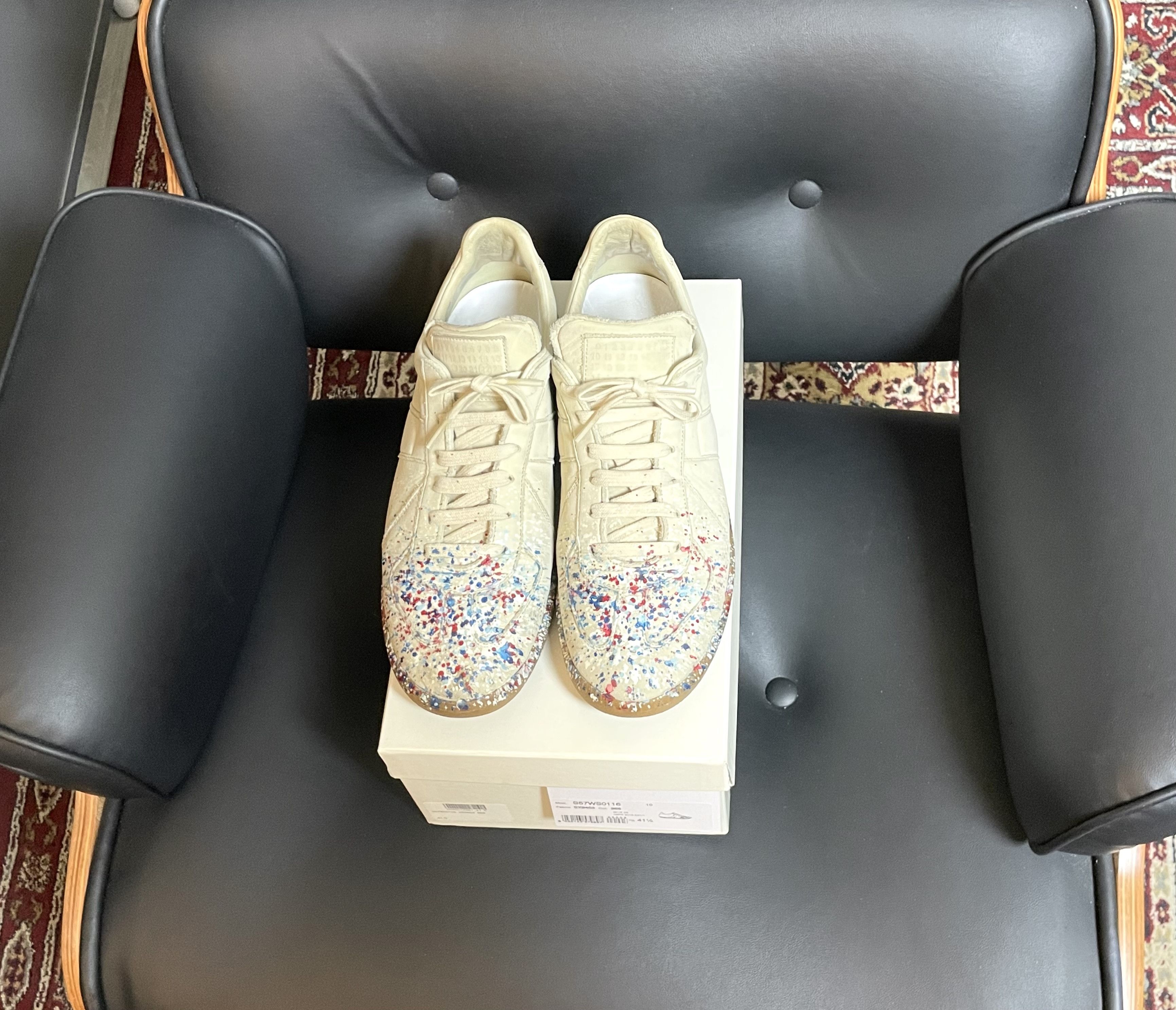 Maison Margiela Maison Margiela GAT (Paint Splatter 2015 Archive) Size US 8.5 / EU 41-42 - 3 Thumbnail