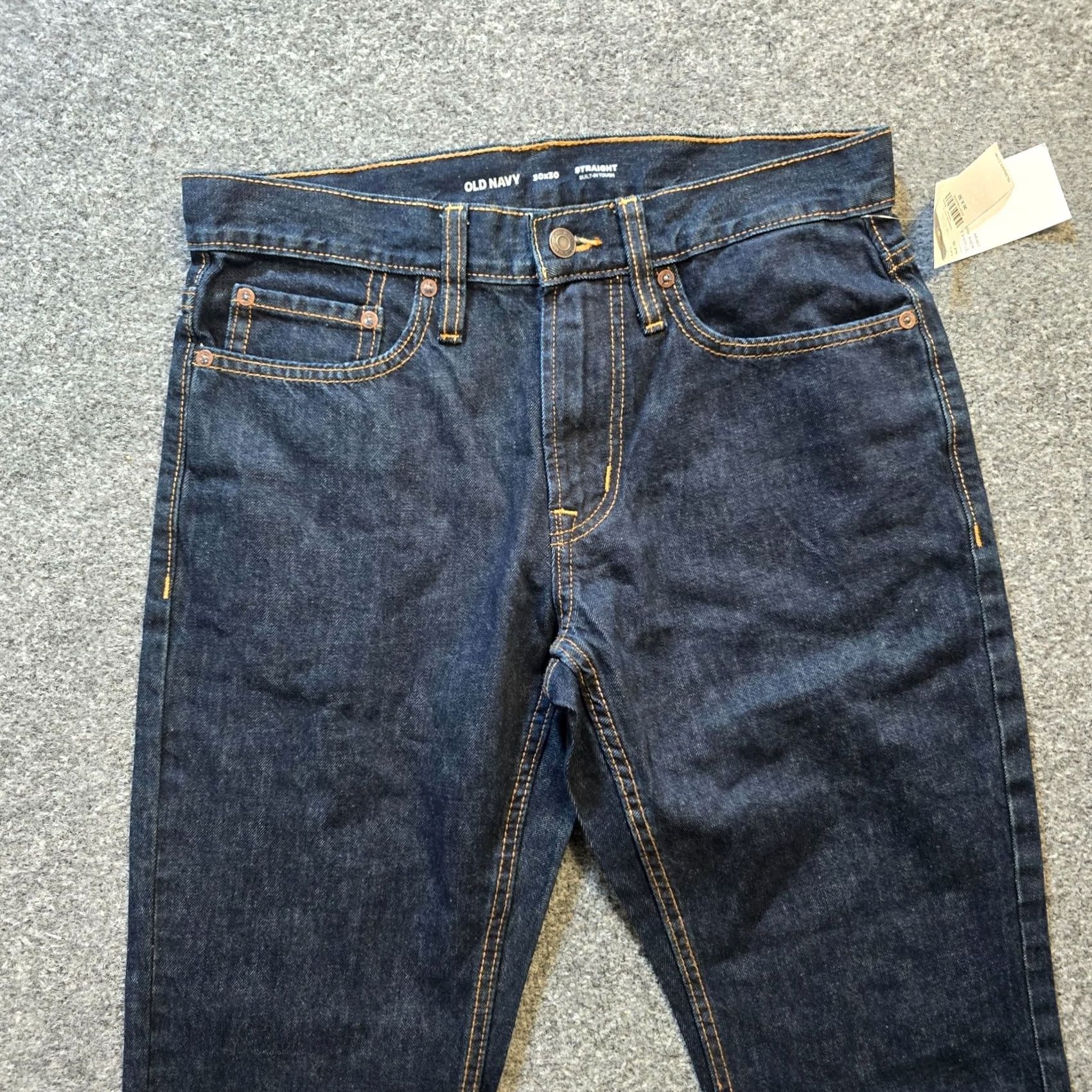 Old Navy Old Navy Jeans Mens 30x30 Blue Straight Leg Dark Wash Mid Rise Capsule Casual Jeans Regular Men XS? Size US 30 / EU 46 - 2 Thumbnail