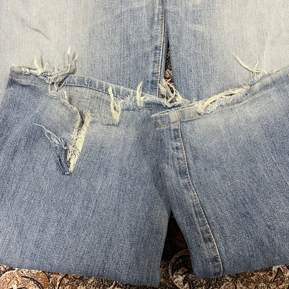 Edwin 🔥Vintage Edwin 502 Stoned Washed Ripped Slevedge Denim Jeans Size US 34 / EU 50 - 7 Thumbnail