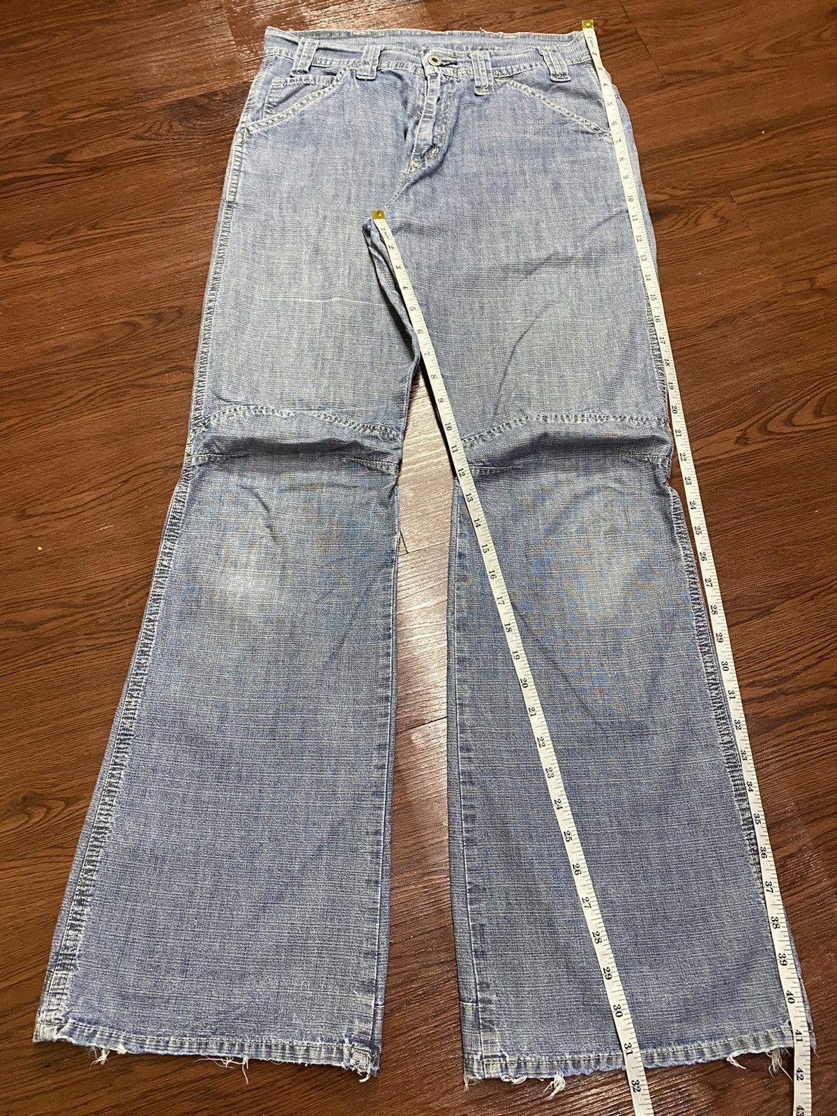 Raw State Vintage G Star Raw Faded Wash Flare Jeans Size US 30 / EU 46 - 13 Thumbnail