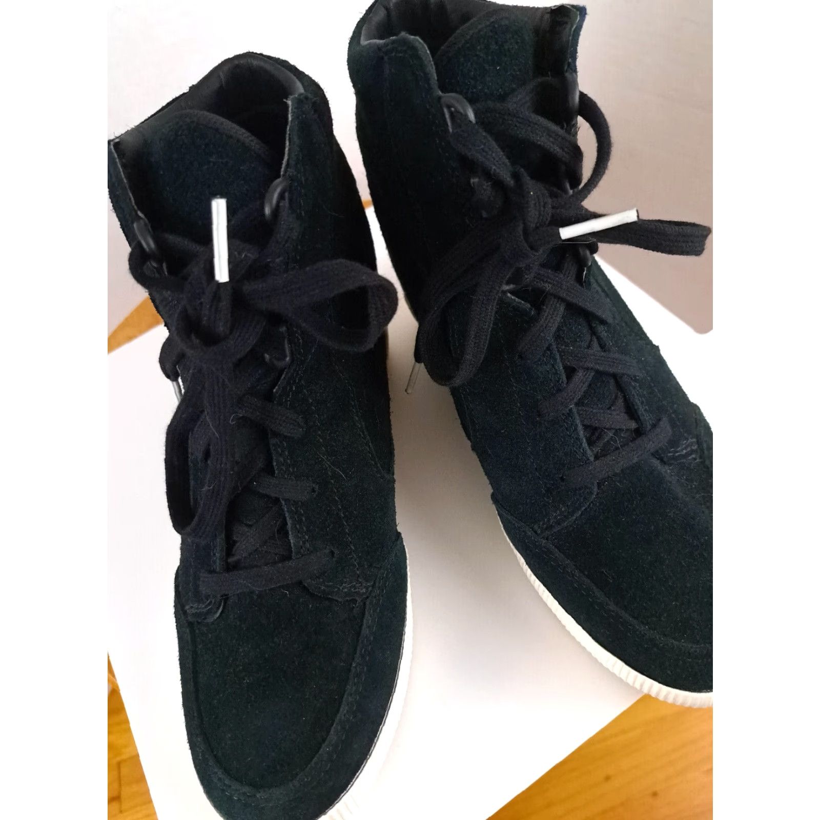 SOREL Sorel Hand Crafted Bootie Woman Black Felt Boots US 8.5 Ankle Lace Up Faux Fur Solid 8.5 Womens Bootie Sorel Hand Crafted Size US 7 / IT 37 - 6 Thumbnail